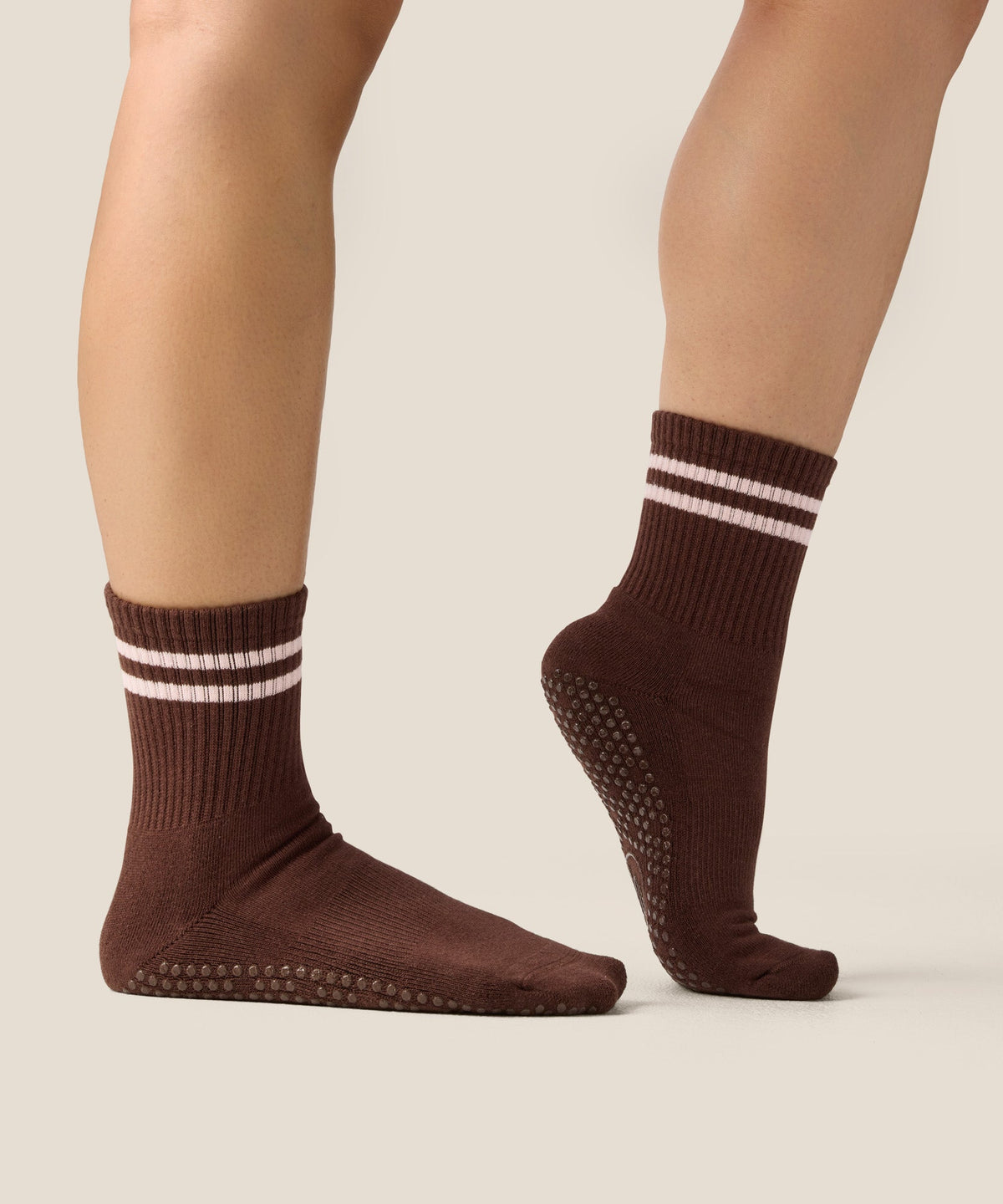 Crew Grip Socks - Sporty Stripe Espresso