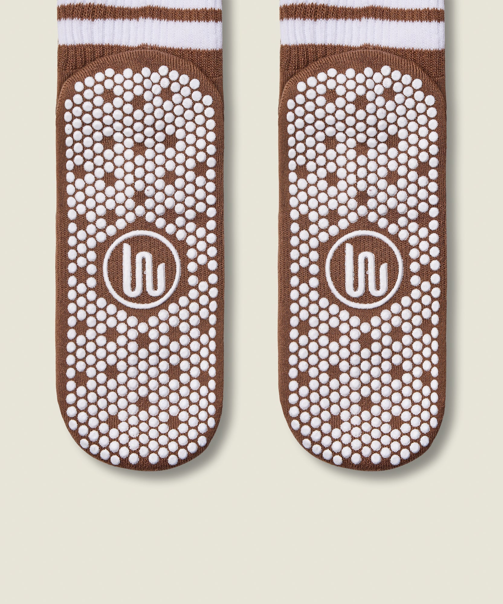 Crew Grip Socks - Tan Stripe