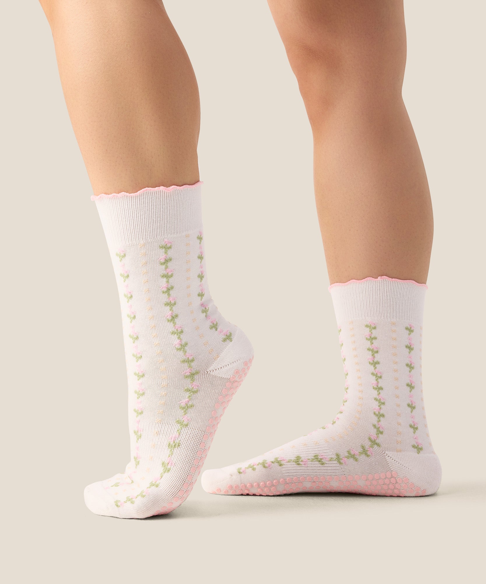 Crew Grip Socks - Wildflower Vine