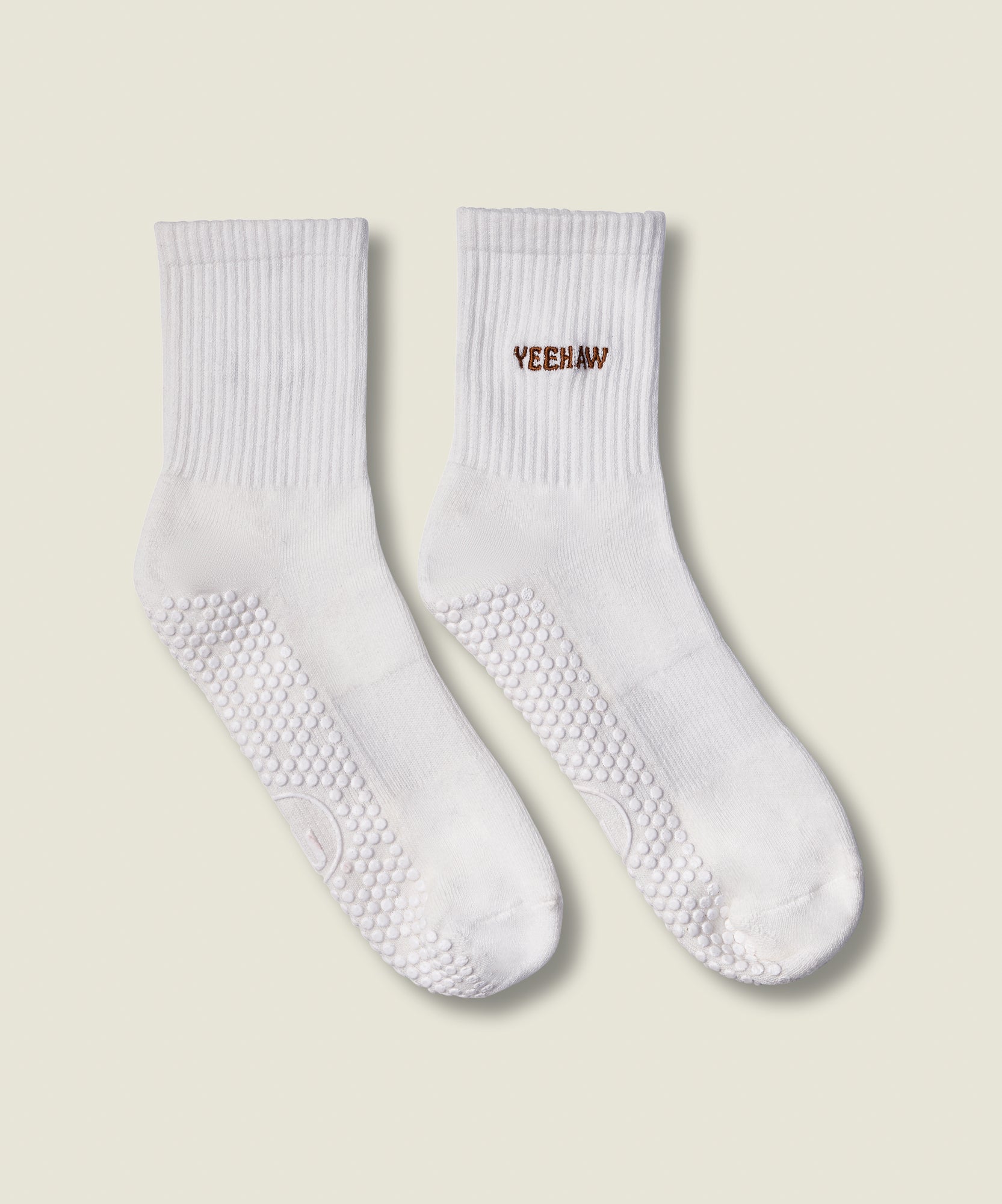 Crew Grip Socks - Yeehaw Ivory
