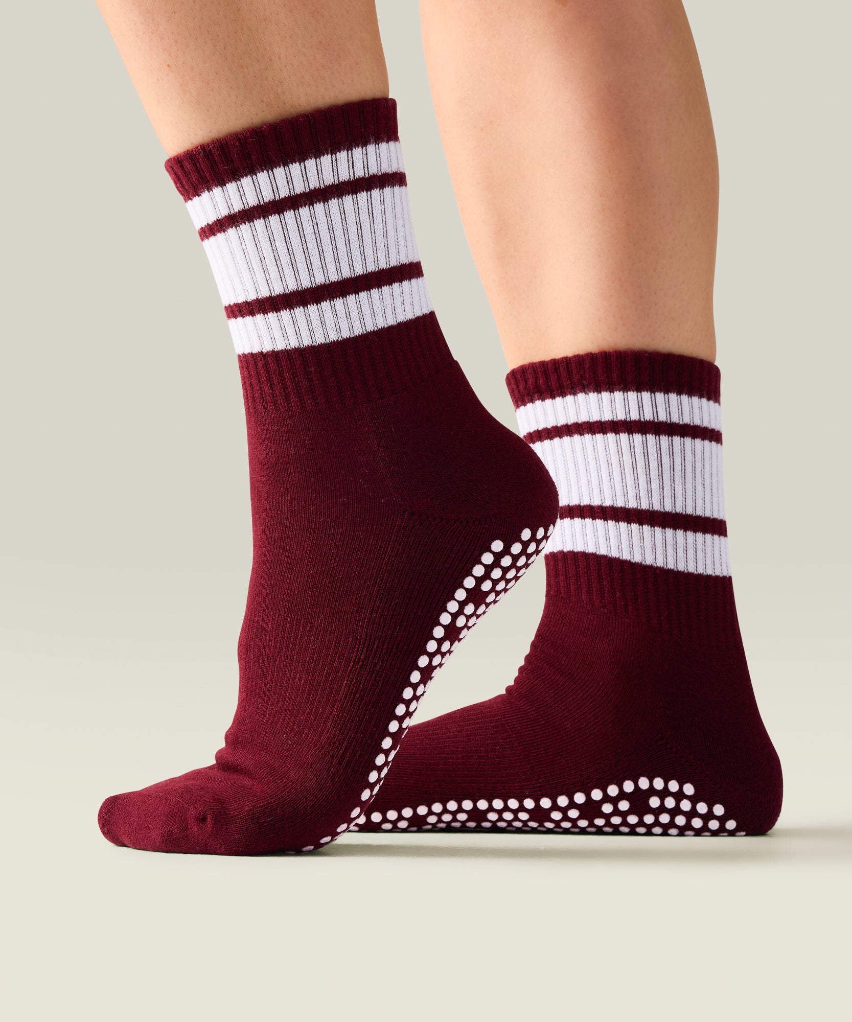Crew Grip Socks - Mulberry Stripe