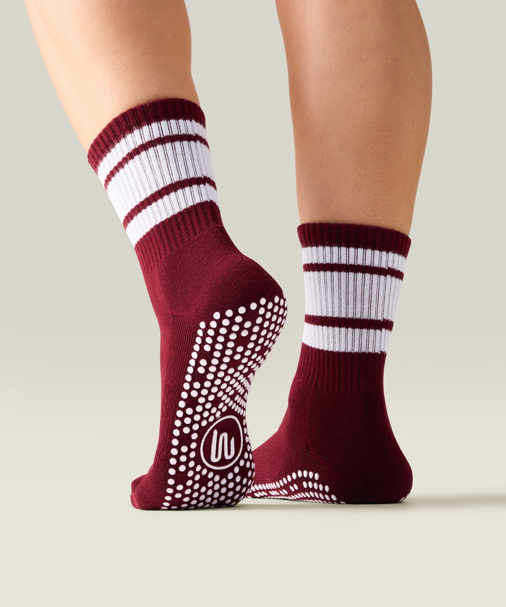 Crew Grip Socks - Mulberry Stripe