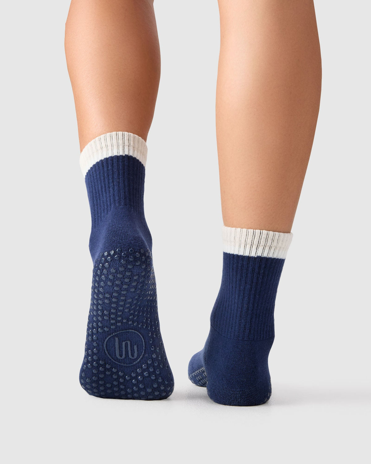 Crew Grip Socks - Block Stripes Ink & Oat