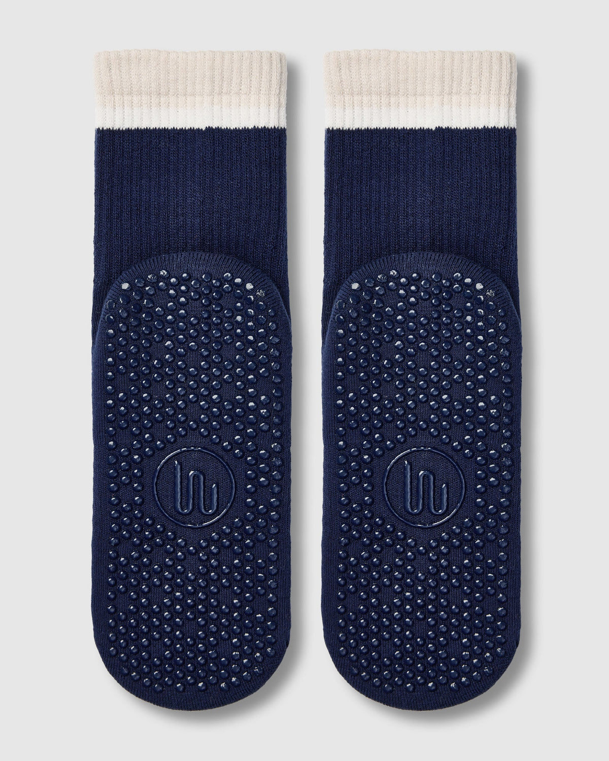 Crew Grip Socks - Block Stripes Ink & Oat