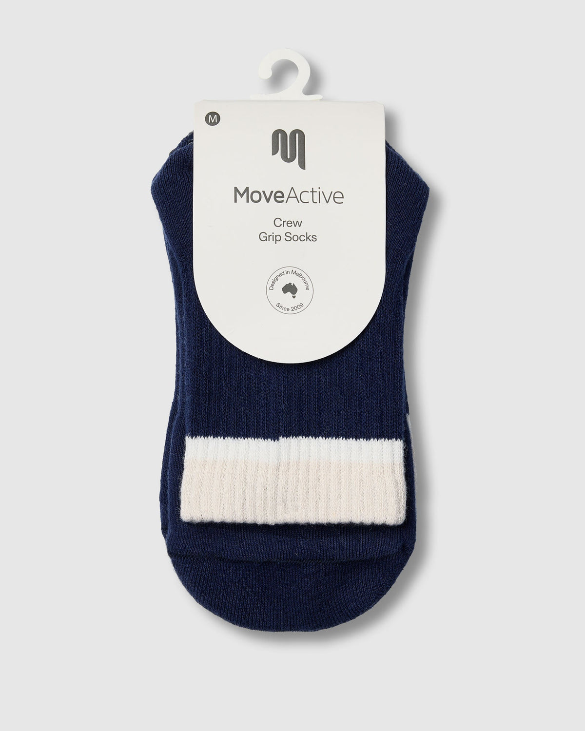 Crew Grip Socks - Block Stripes Ink & Oat