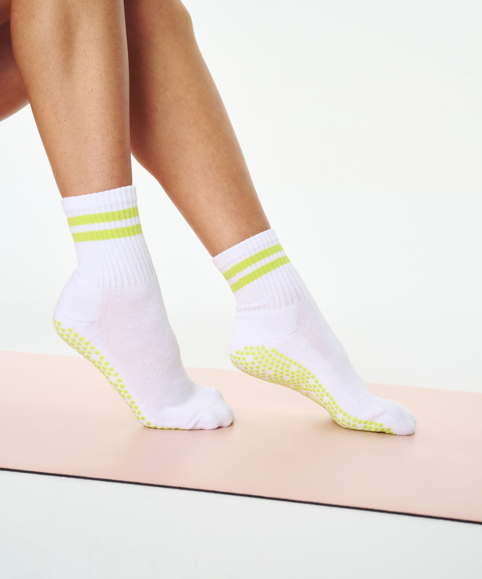 Crew Grip Socks - Lime Stripe