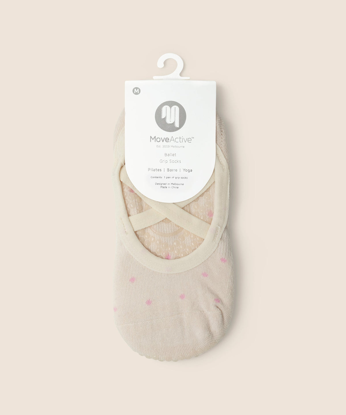 Ballet Grip Socks - Fondant Spots