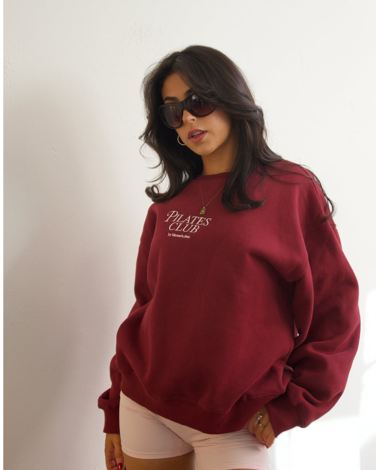 Pilates Club Sweater - Cabernet