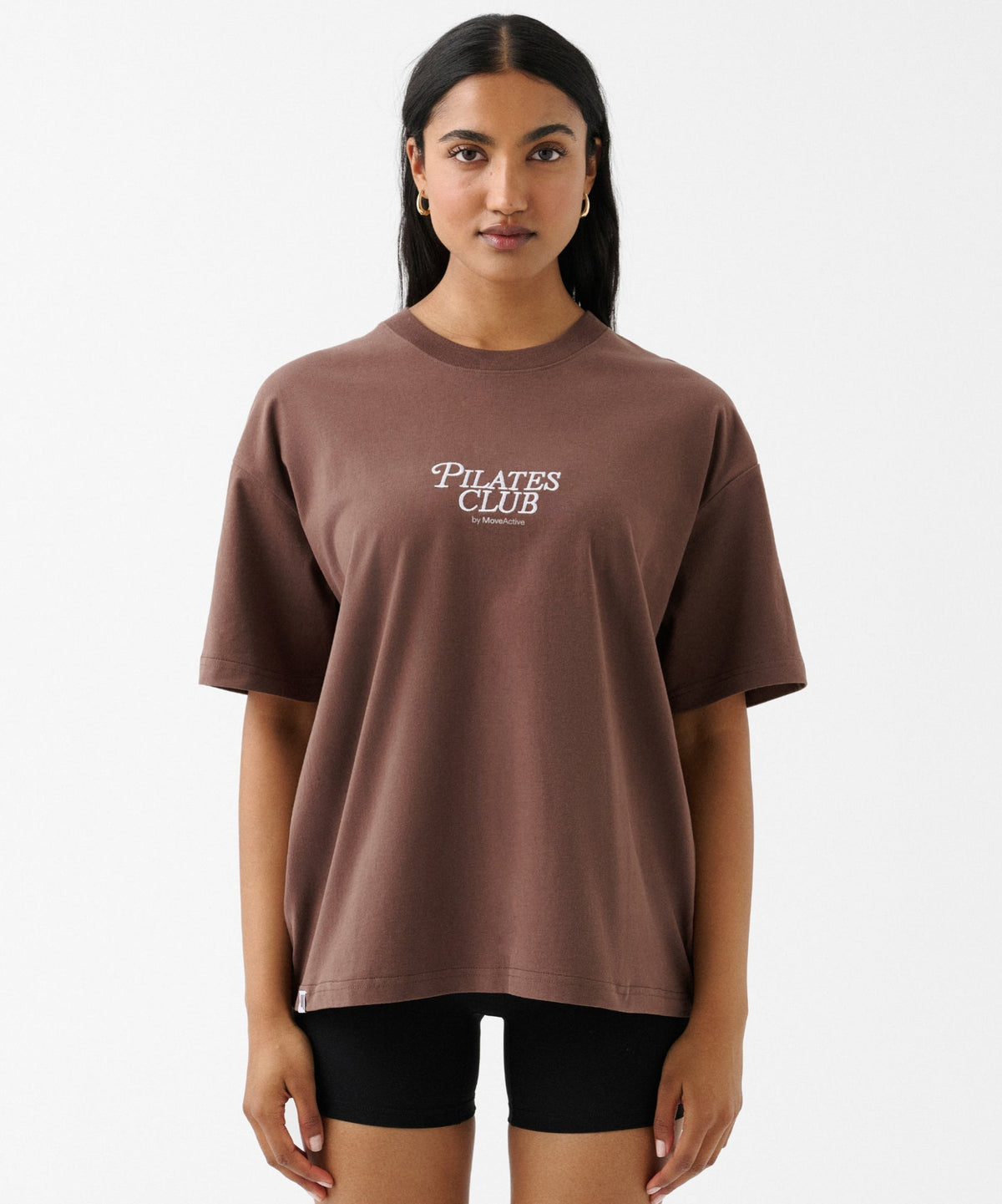 Pilates Club Tee - Brown