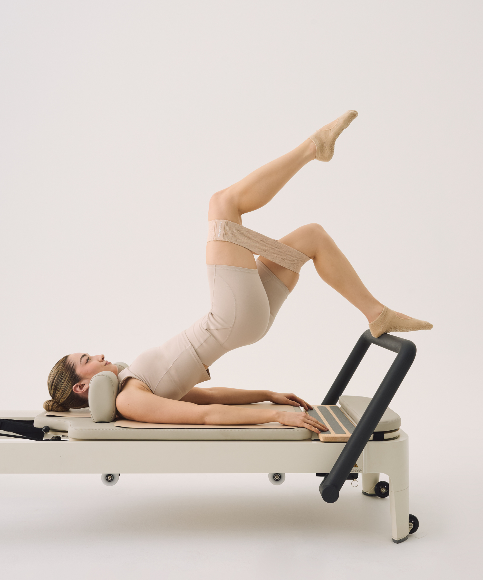 Low Rise Grip Socks - Almond