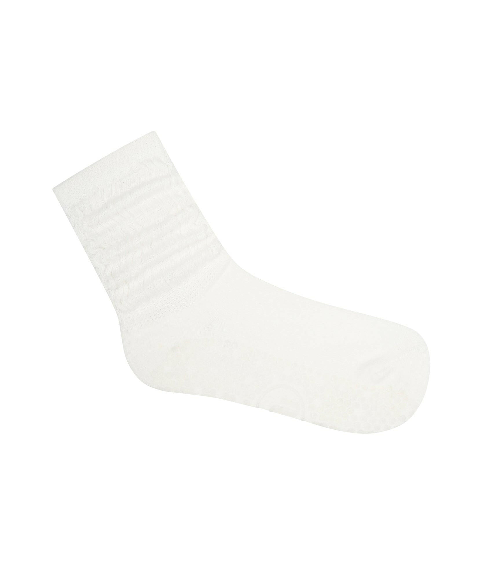 Scrunch Non Slip Grip Socks - Ivory.
