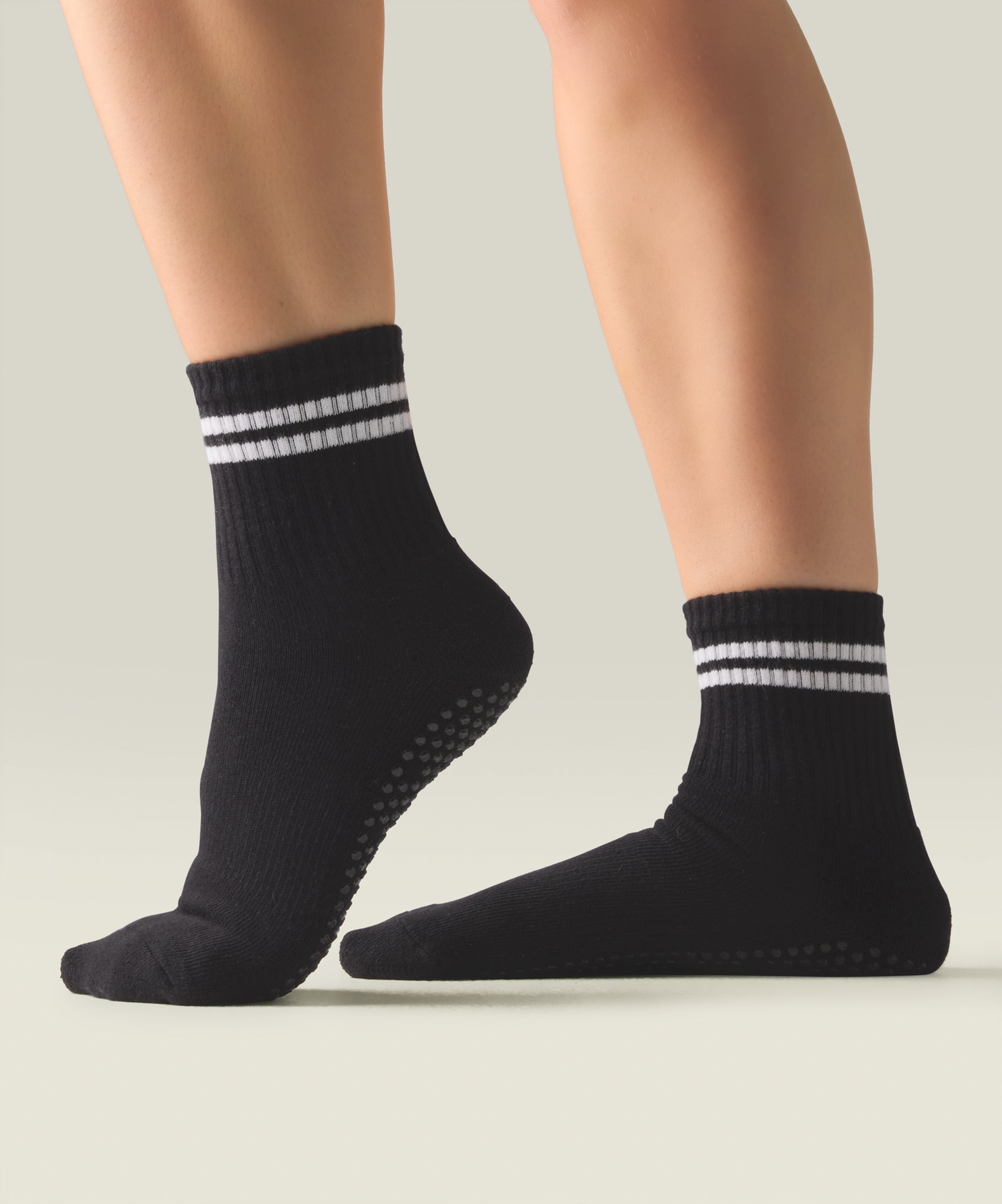 Crew Grip Socks - Sporty Stripe Black