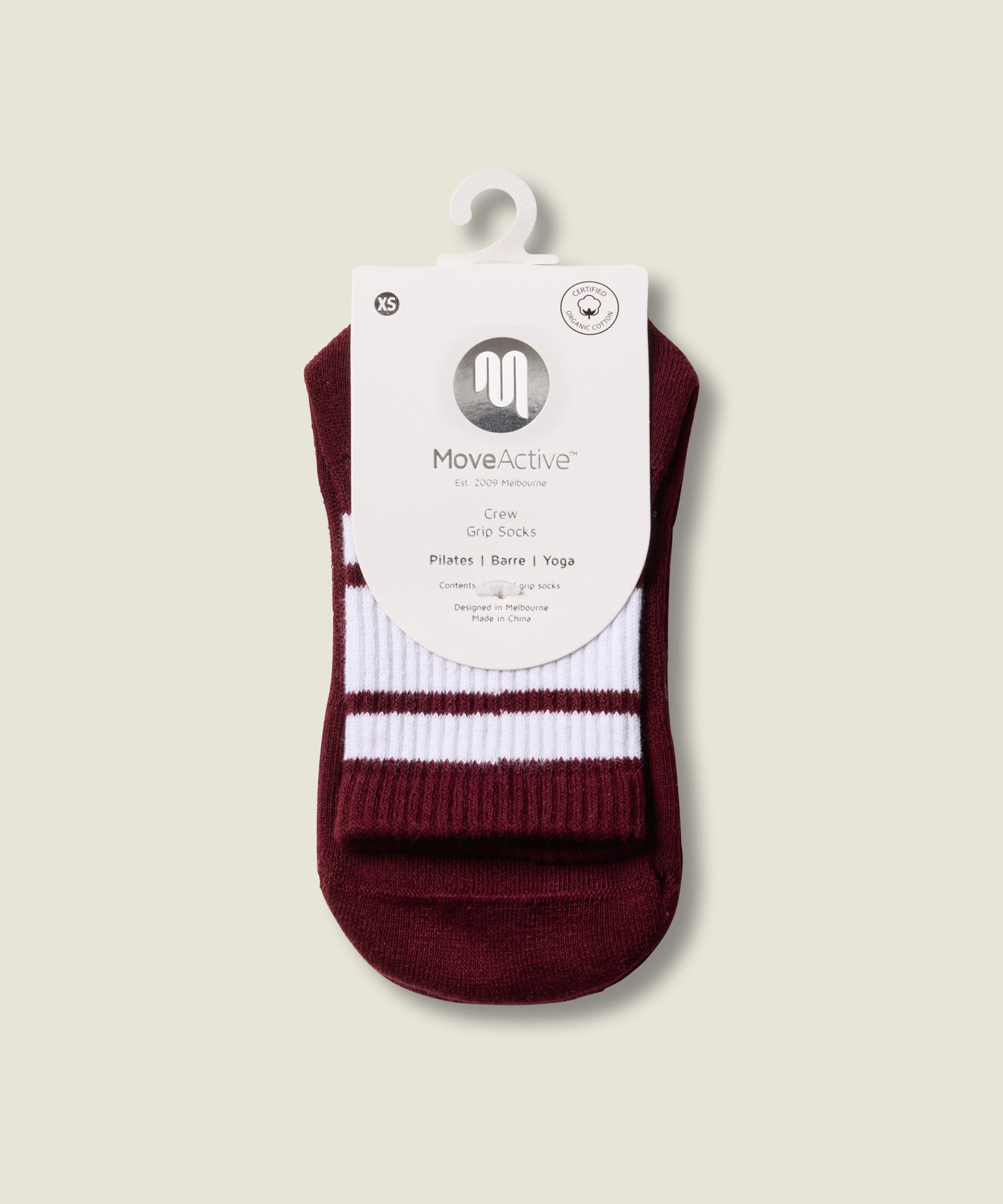 Crew Grip Socks - Mulberry Stripe