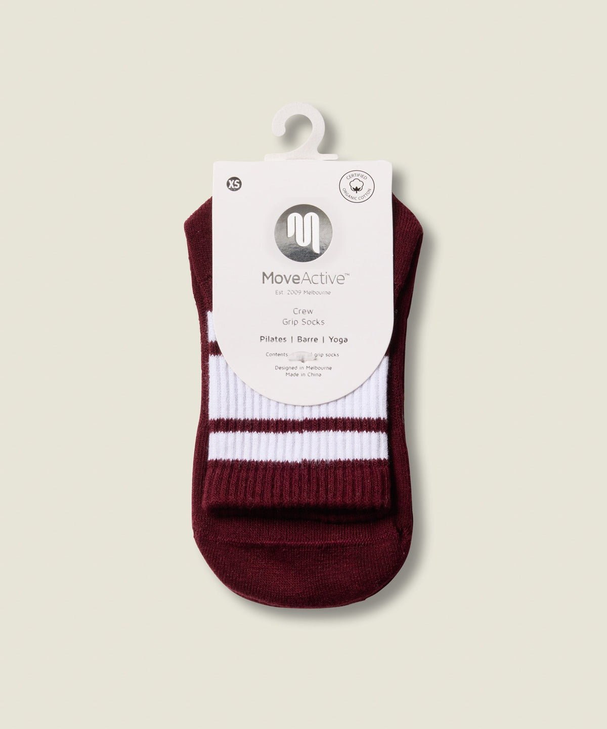 Crew Grip Socks - Mulberry Stripe