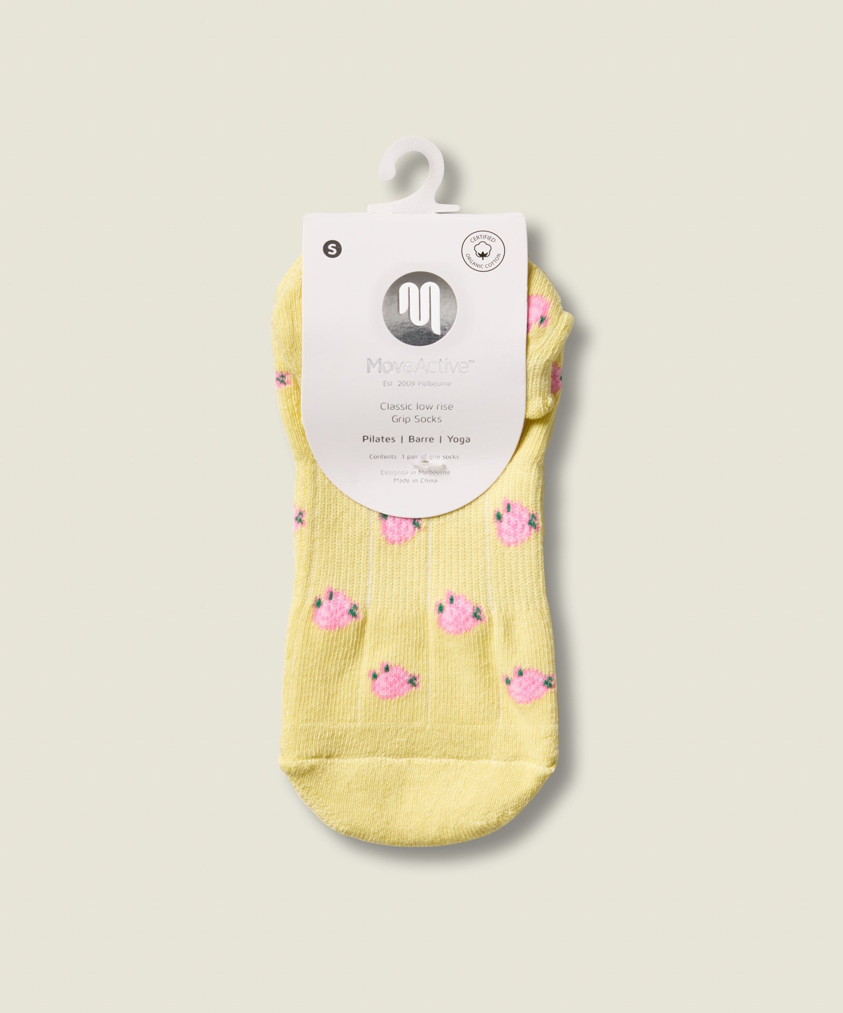 Low Rise Grip Socks - Wild Rose Maize