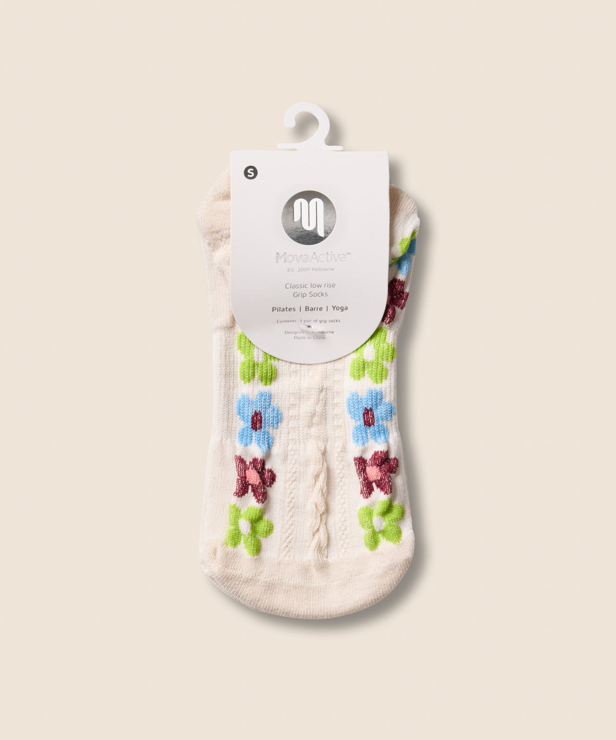 Low Rise Grip Socks - Fiesta Blanca