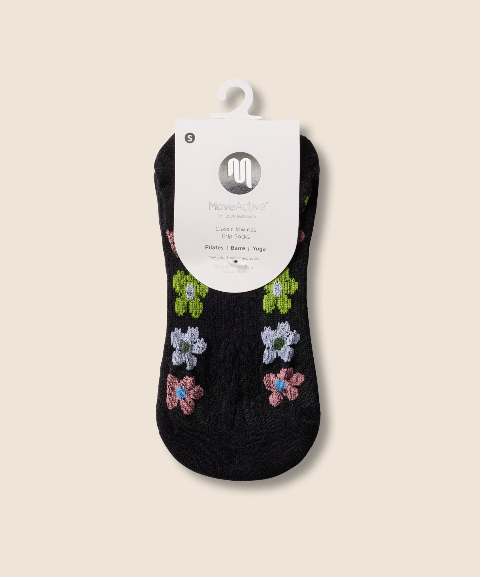 Low Rise Grip Socks - Fiesta Midnight