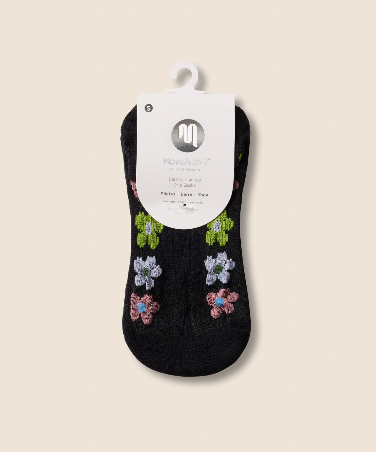 Low Rise Grip Socks - Fiesta Midnight