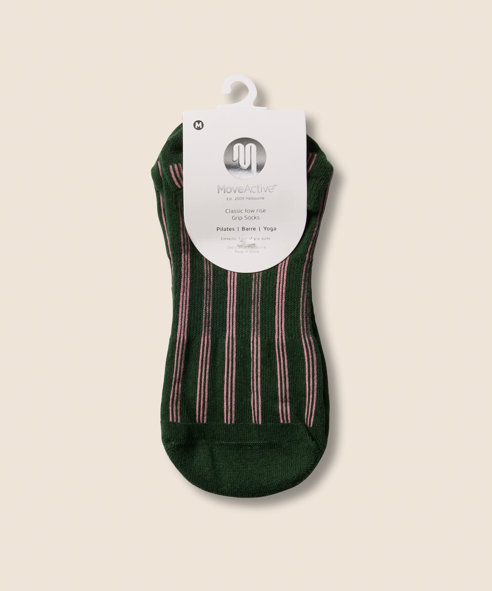 Classic Low Rise Grip Socks - Verde Carnival