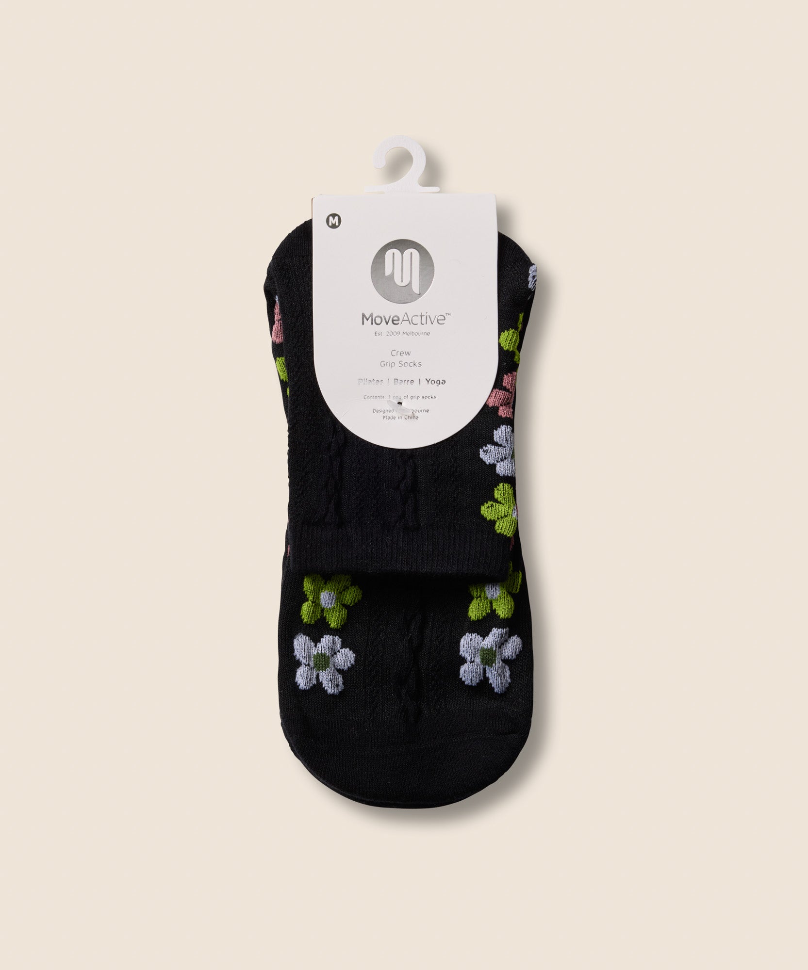 Crew Non Slip Grip Socks - Fiesta Midnight