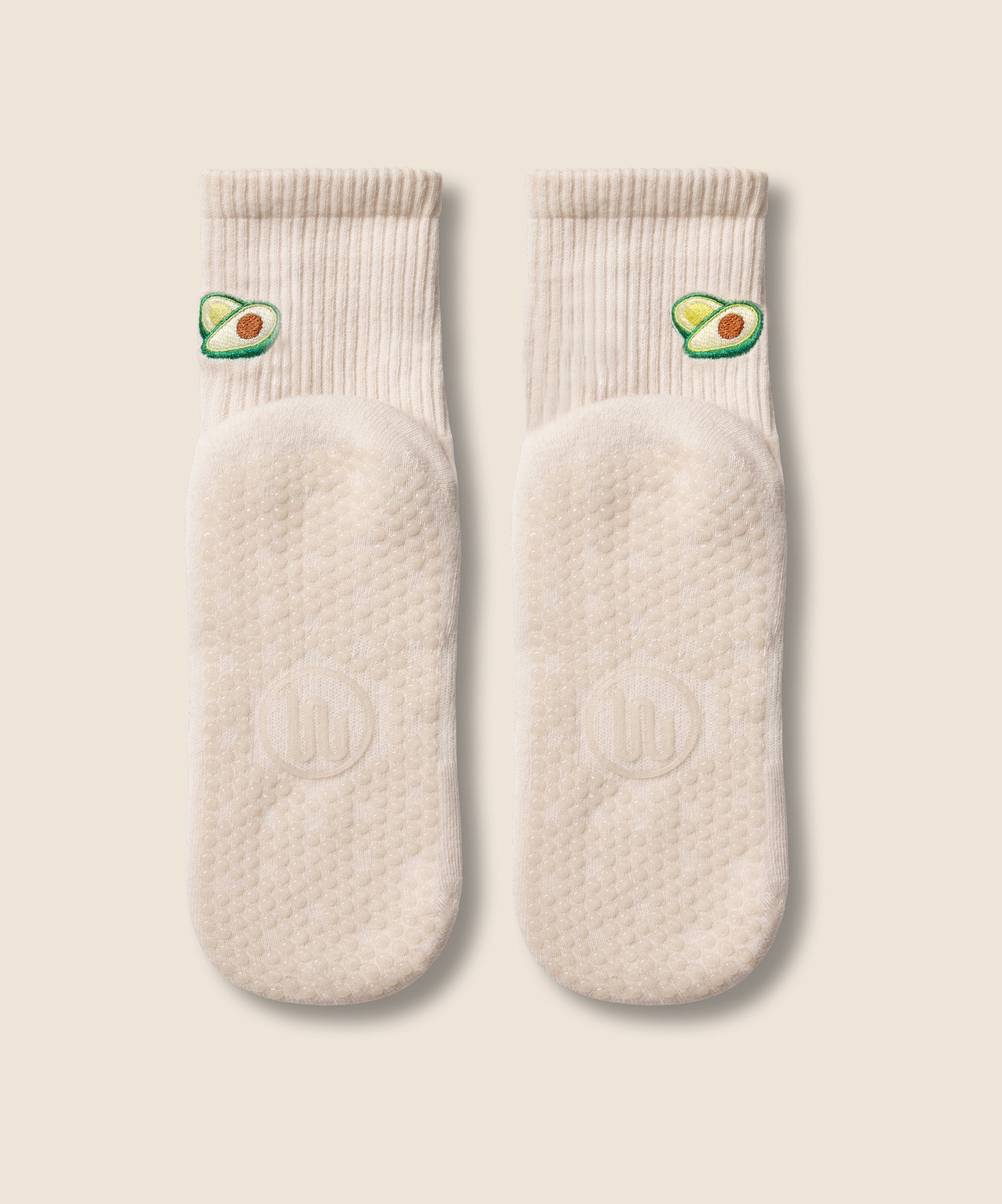 Crew Non Slip Grip Socks - Avocado