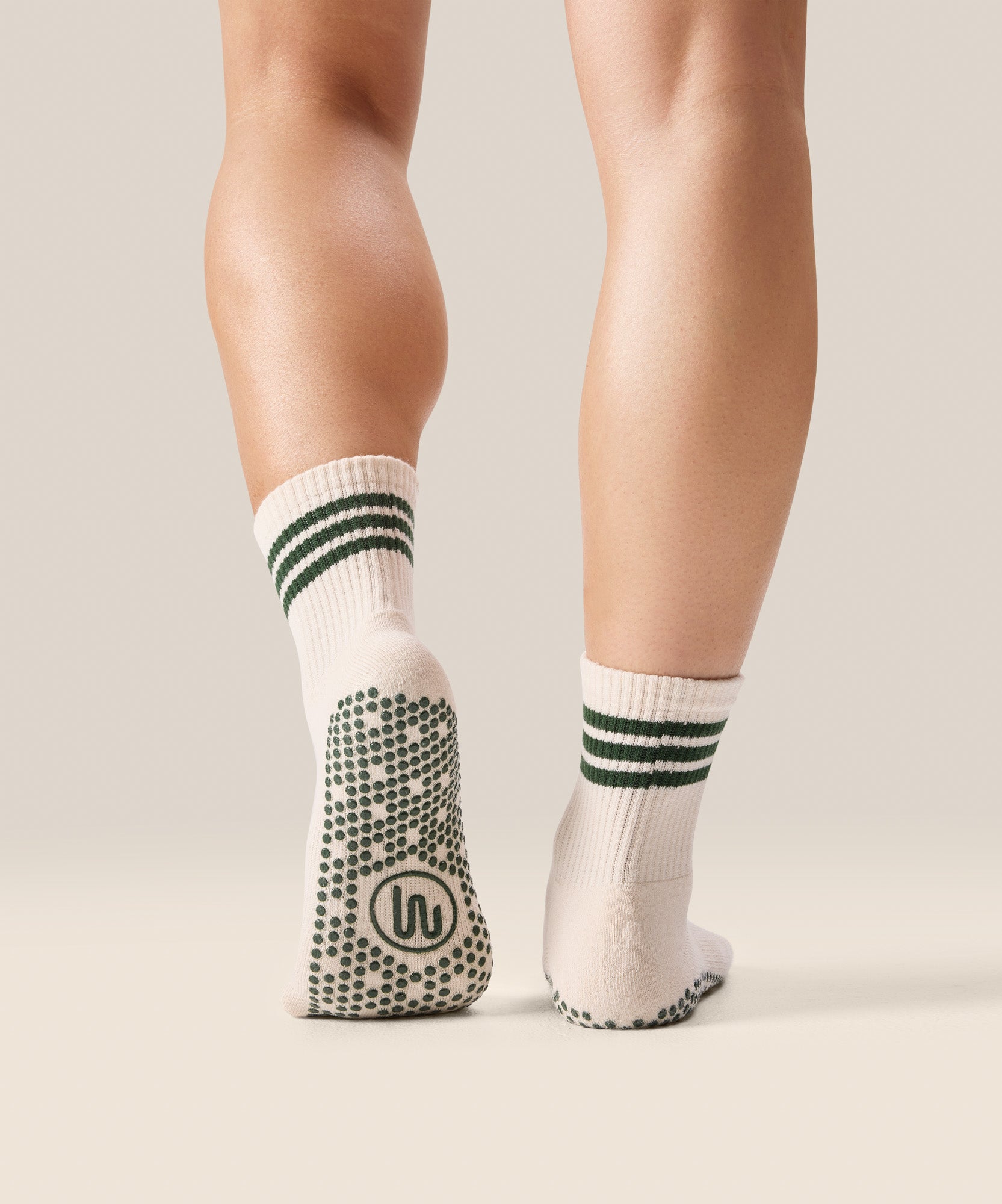 Crew Grip Socks - Olive Stripe