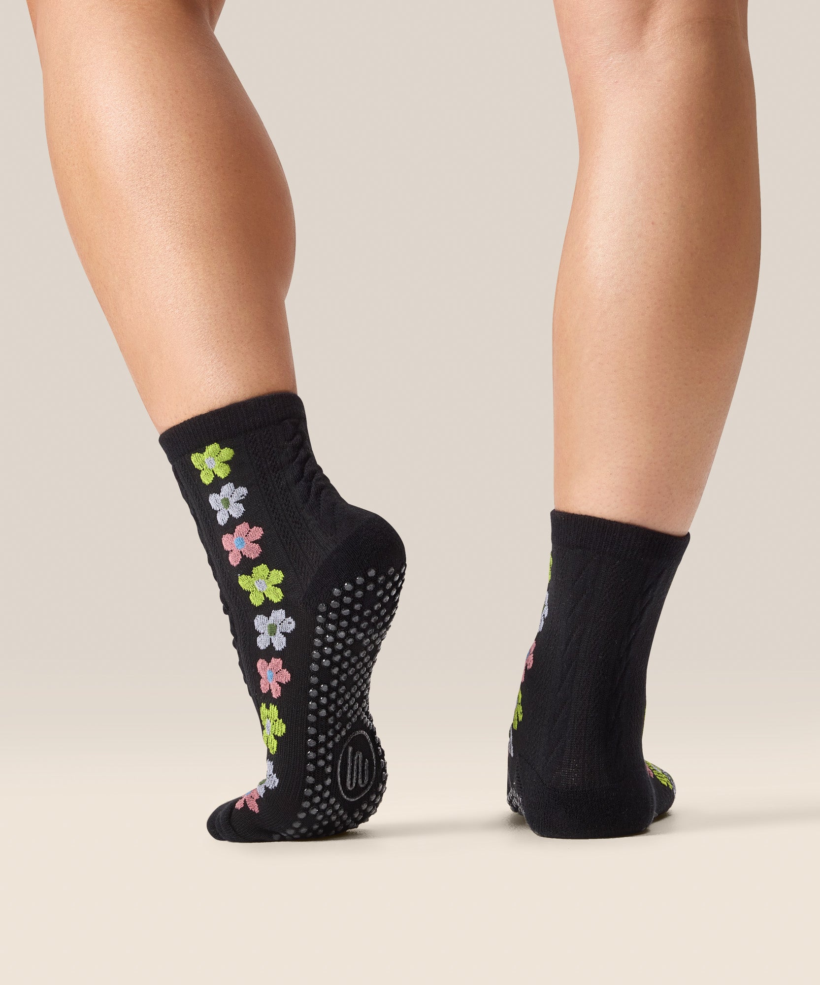 Crew Non Slip Grip Socks - Fiesta Midnight