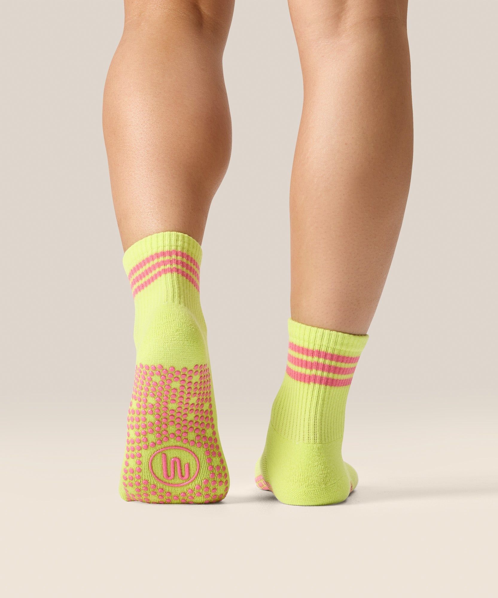 Crew Grip Socks - Pine Lime Stripe