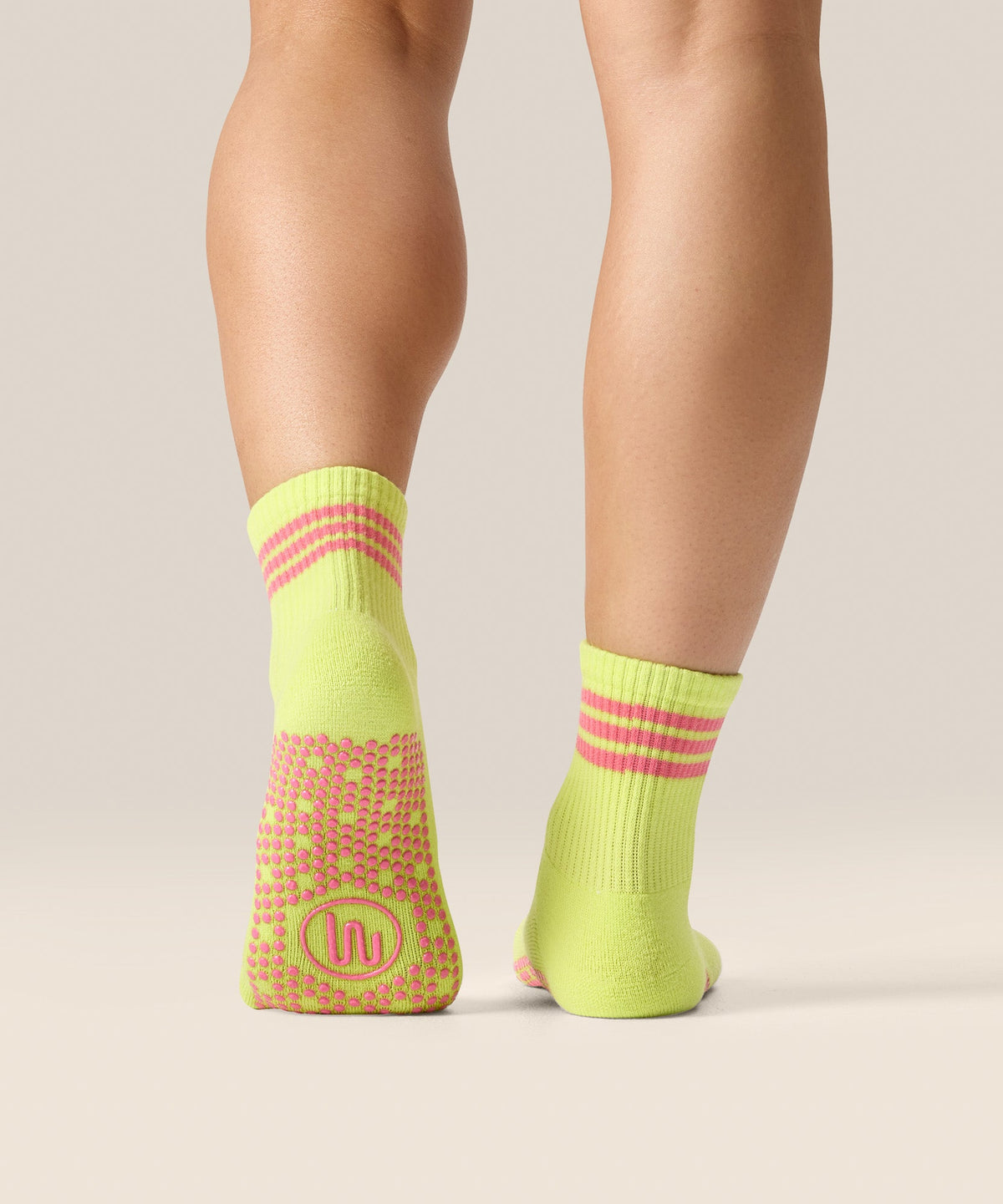 Crew Grip Socks - Pine Lime Stripe