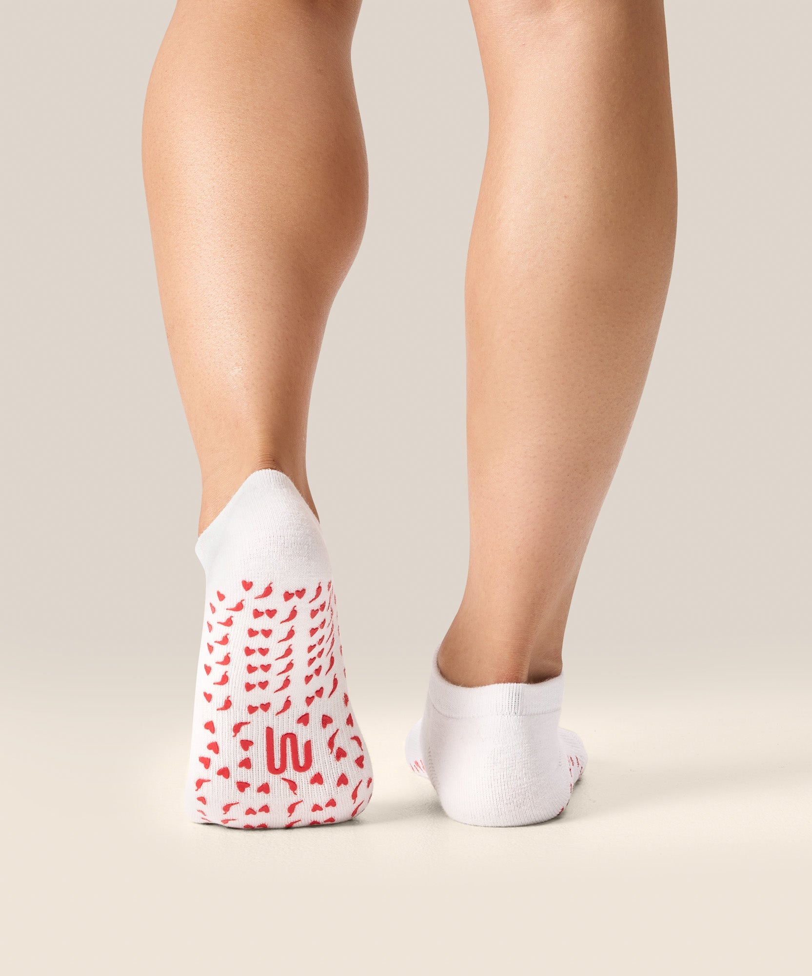 Low Rise Grip Socks - Spicy Chilli