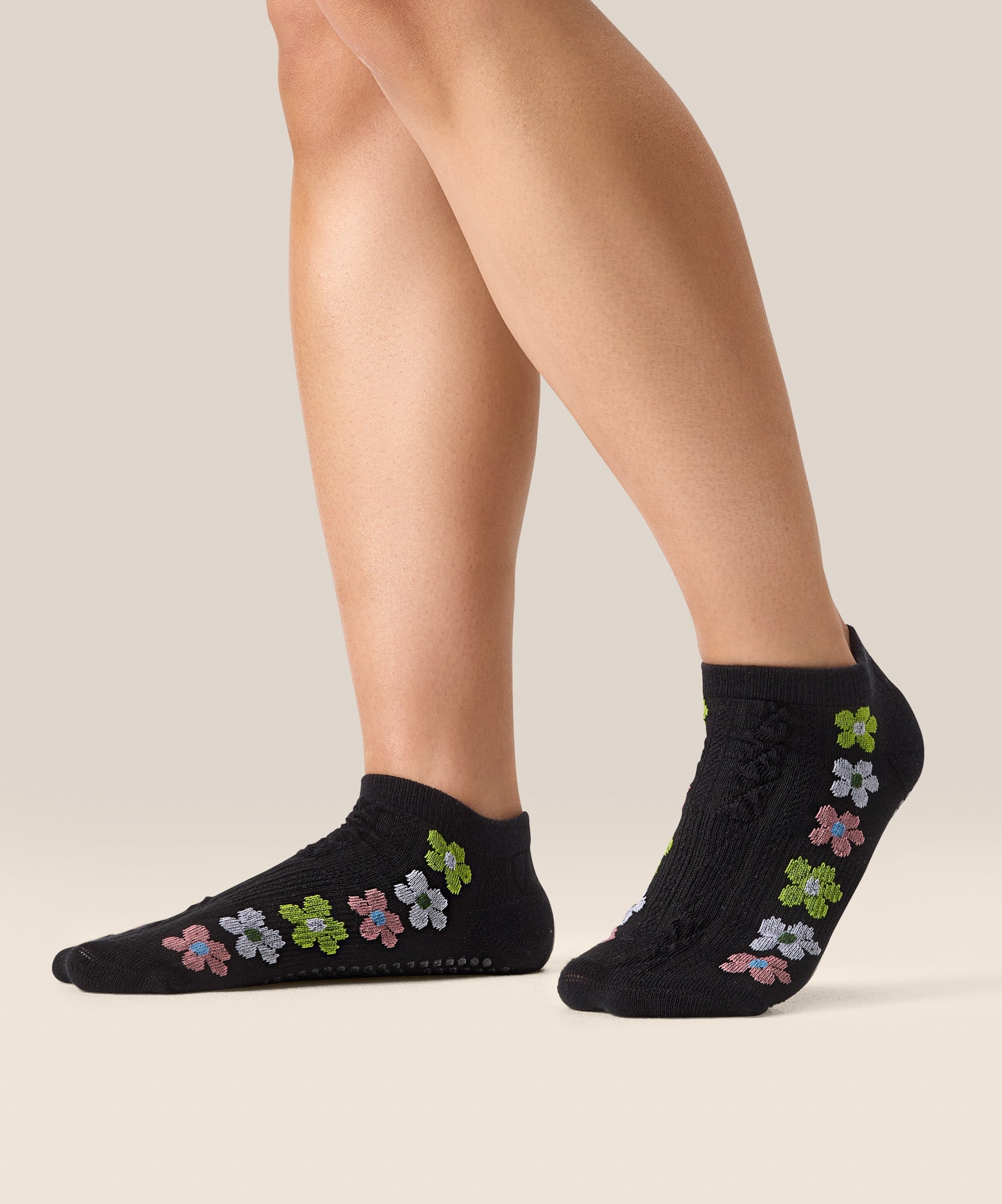 Low Rise Grip Socks - Fiesta Midnight
