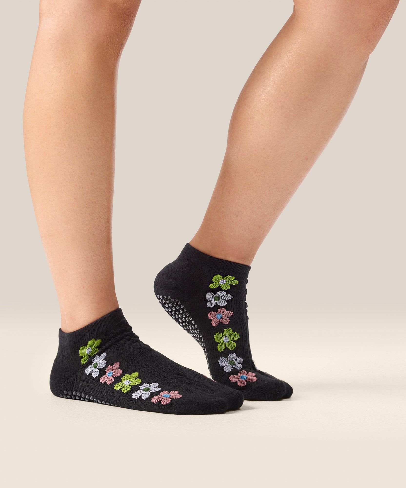 Classic Low Rise Grip Socks - Fiesta Midnight