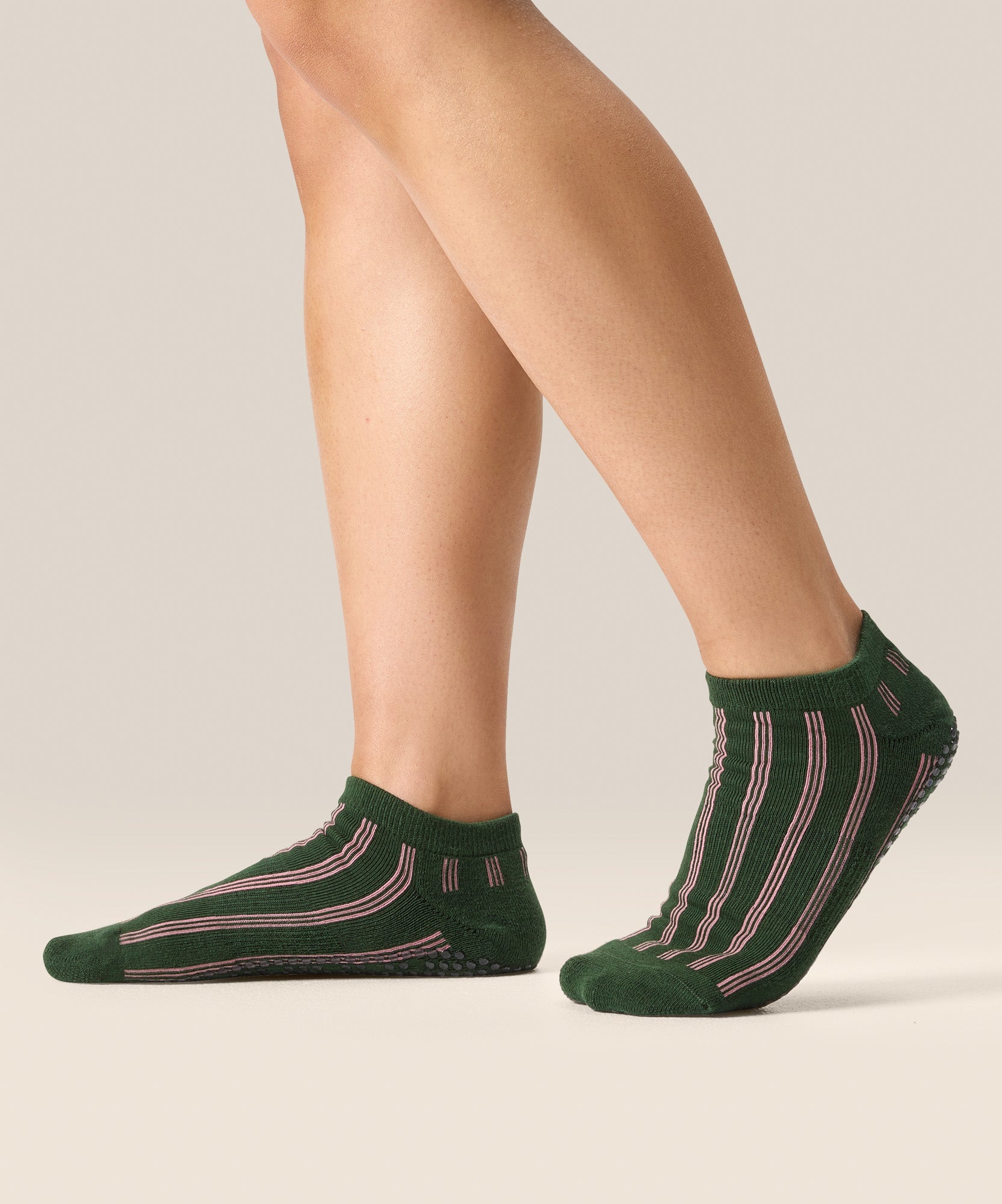 Low Rise Grip Socks - Verde Carnival