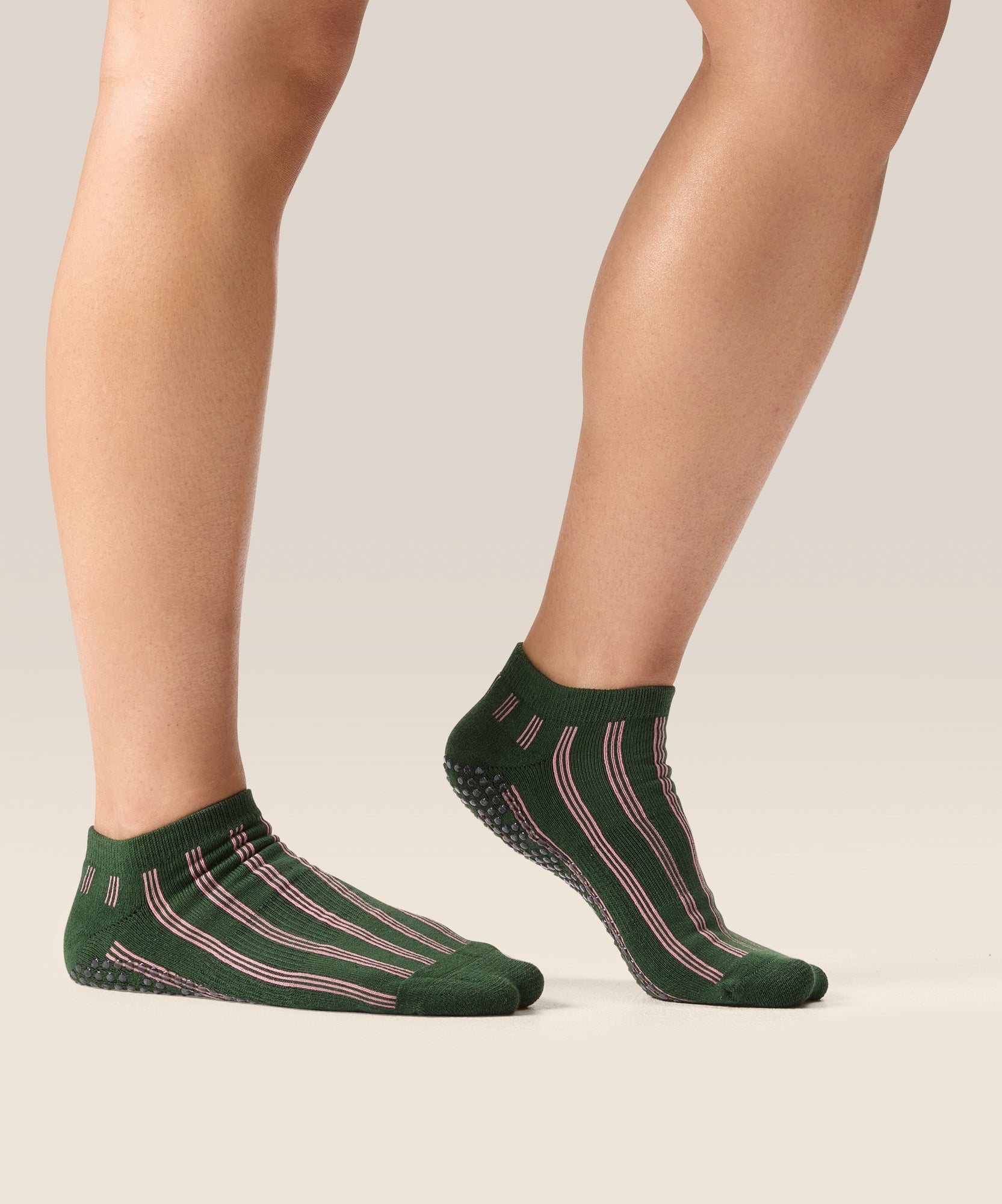 Low Rise Grip Socks - Verde Carnival