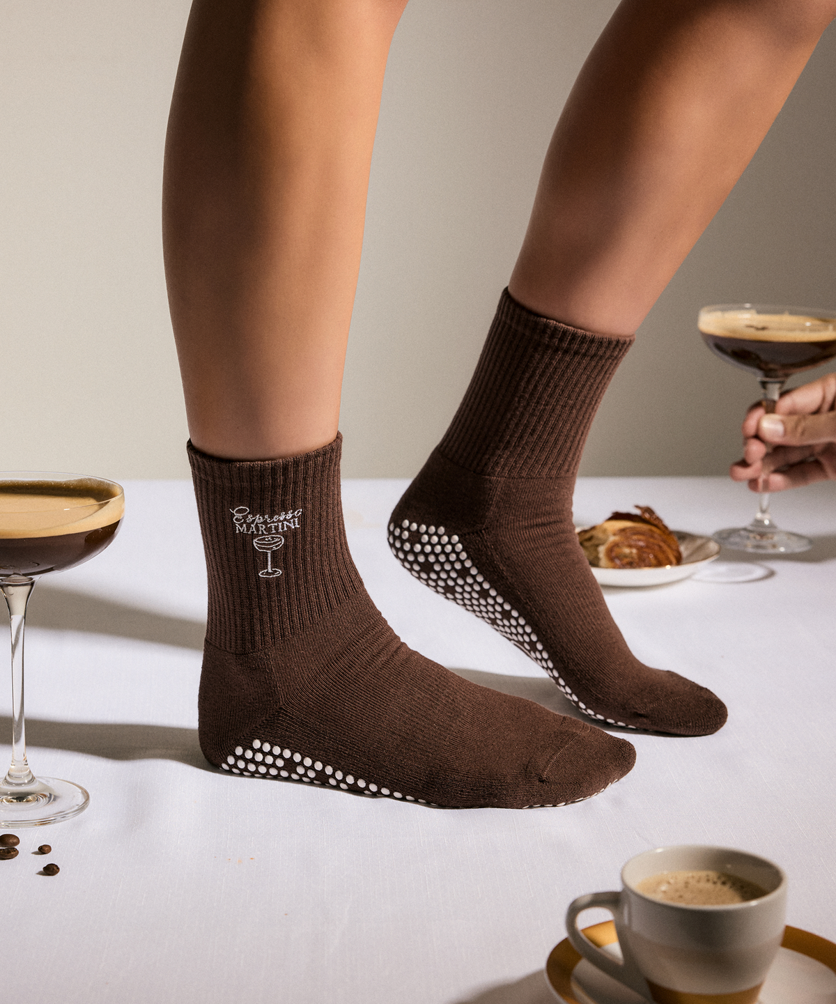 Crew Grip Socks - Espresso Martini