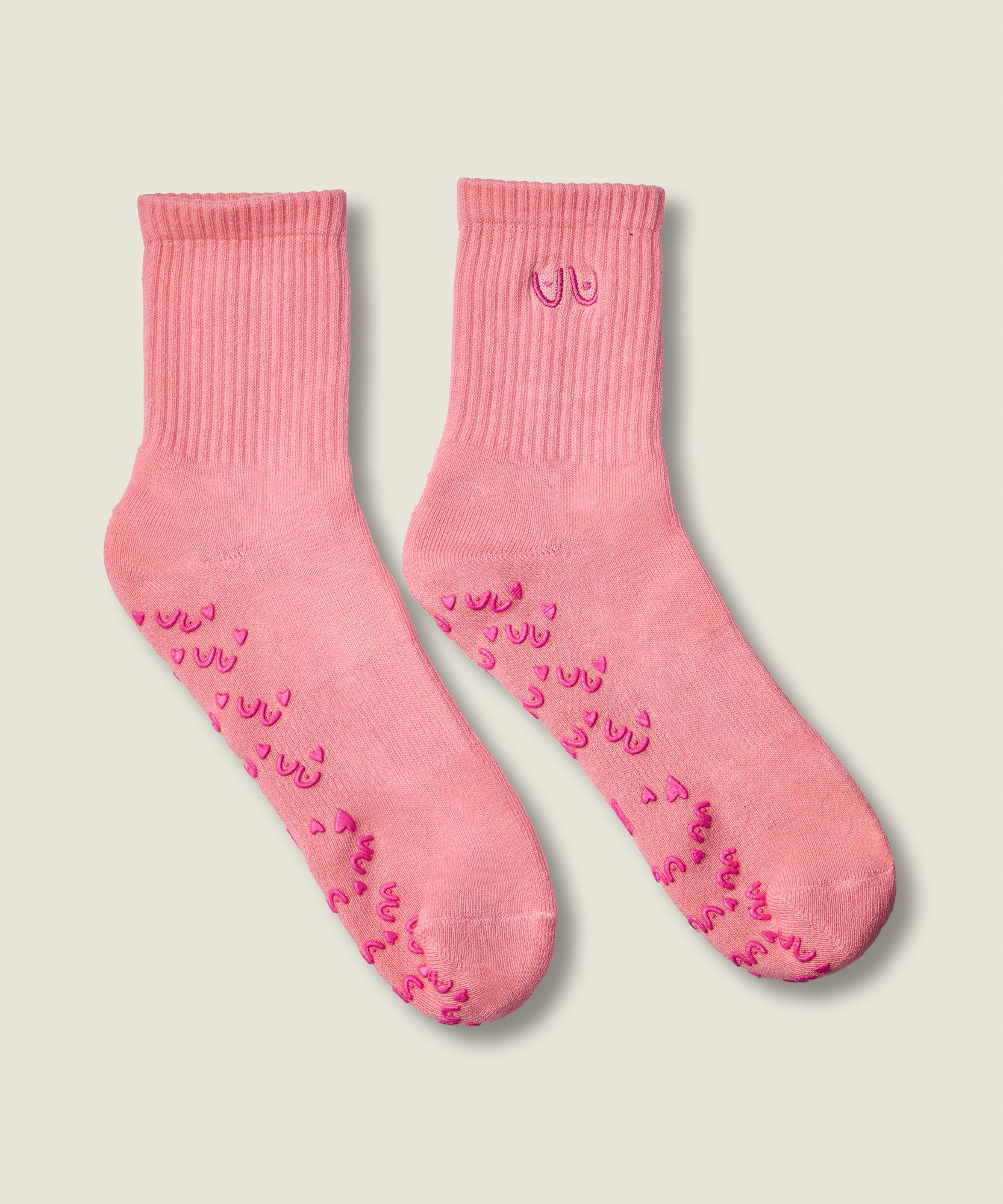 Crew Grip Socks - Power in Pairs Pink