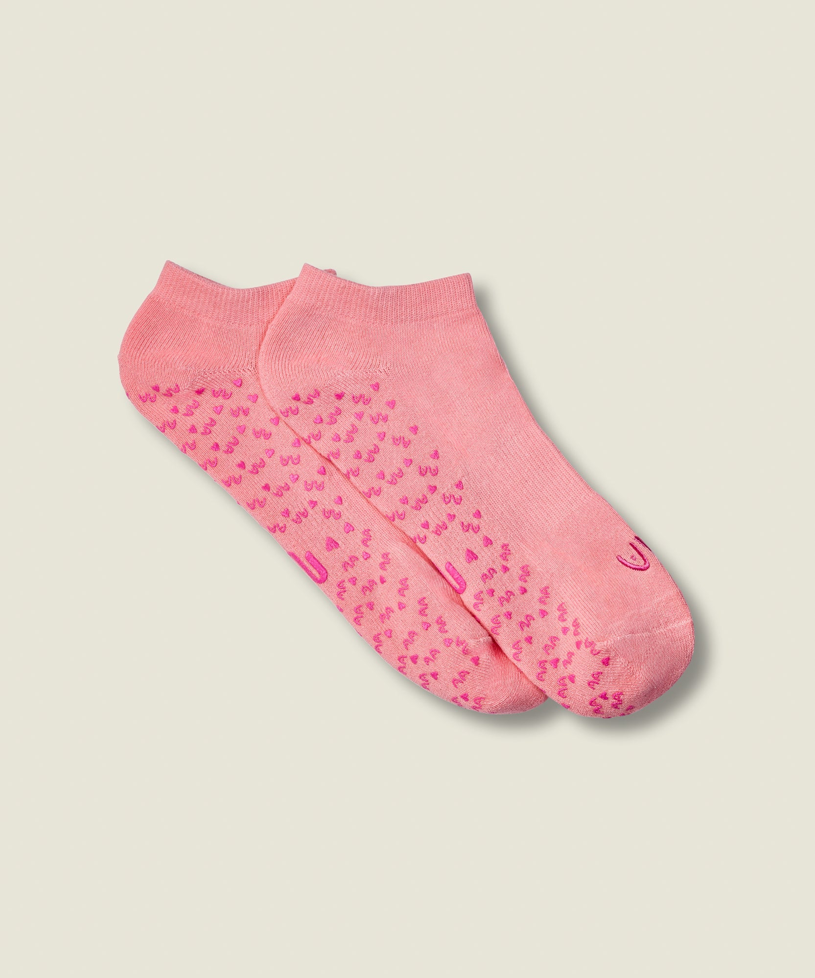 Low Rise Grip Socks - Power in Pairs Pink