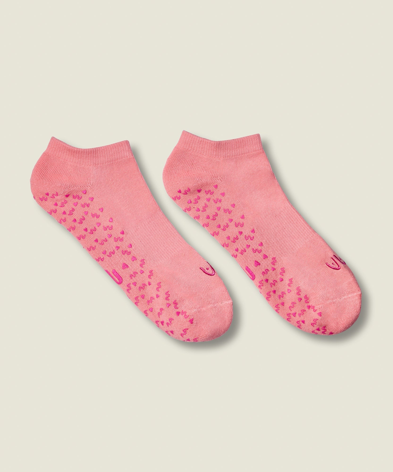 Low Rise Grip Socks - Power in Pairs Pink