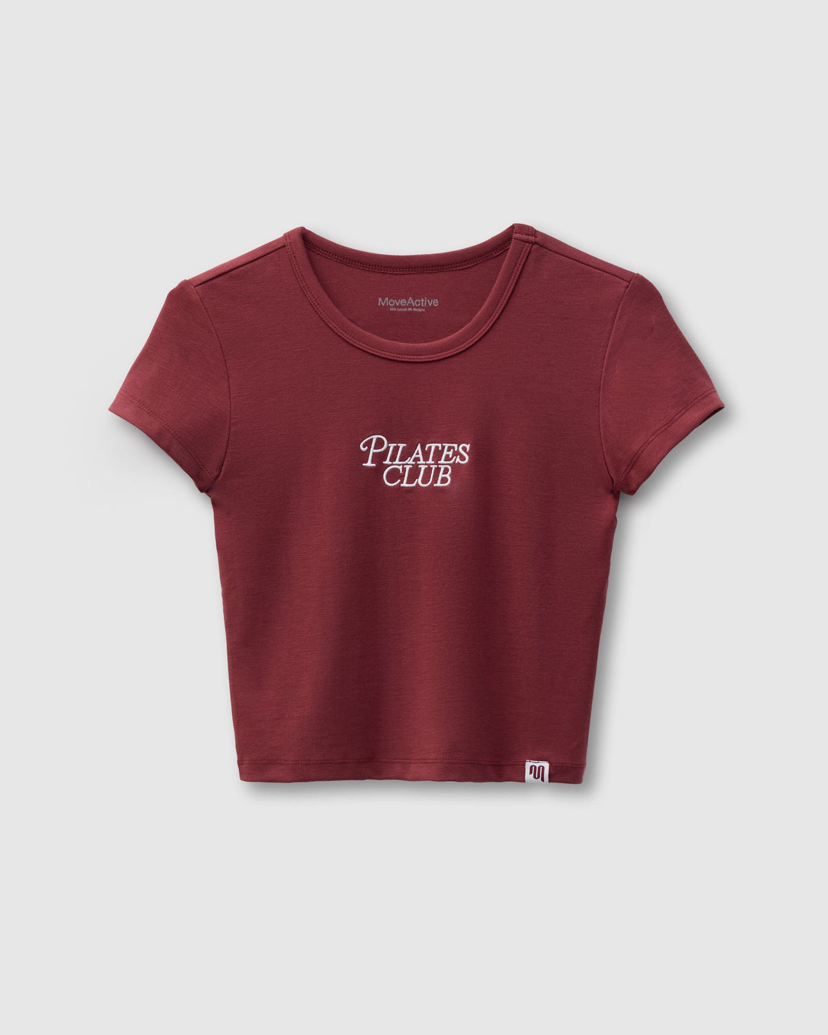 Pilates Club Baby Tee - Cabernet