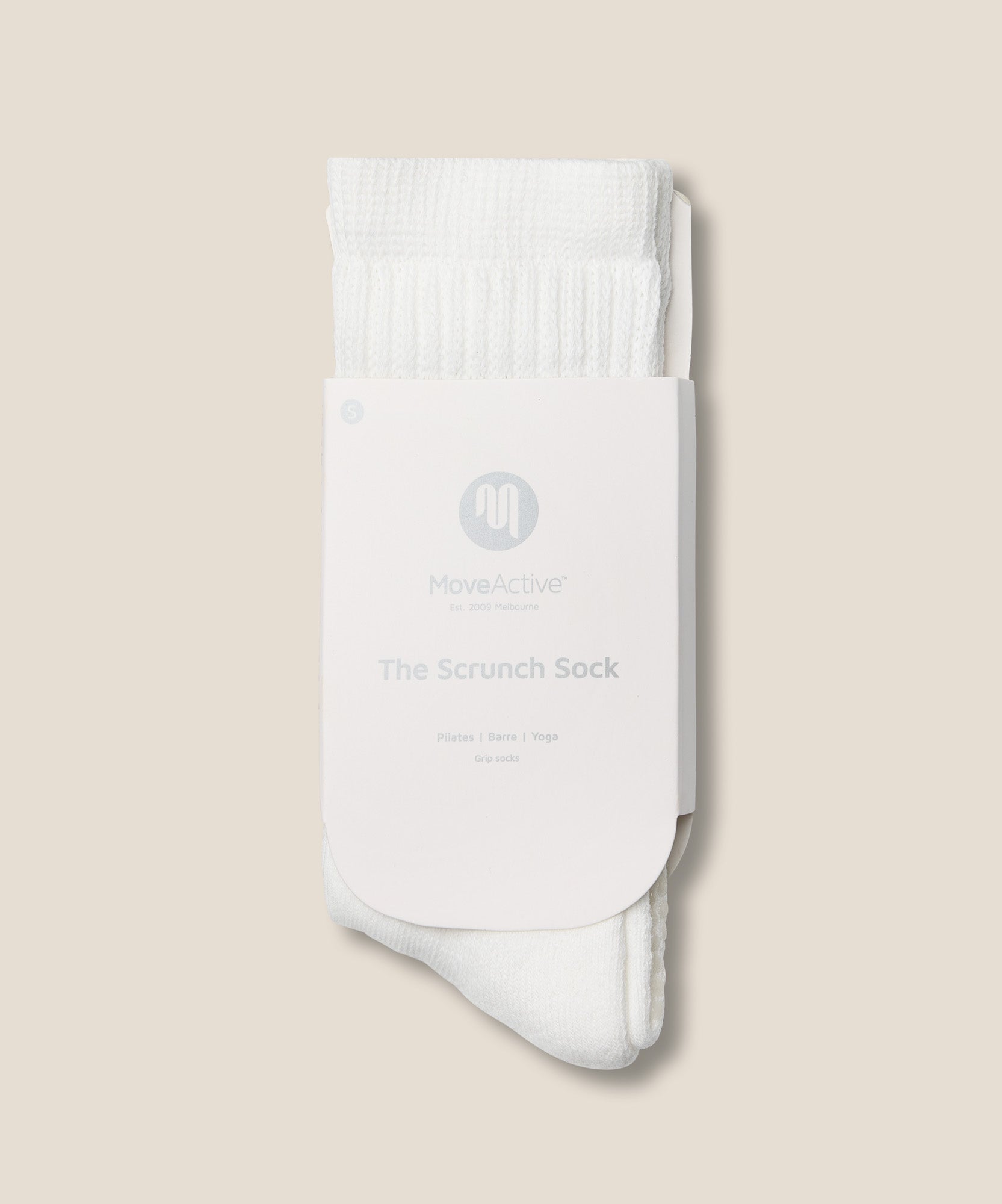 Scrunch Grip Socks - Ivory