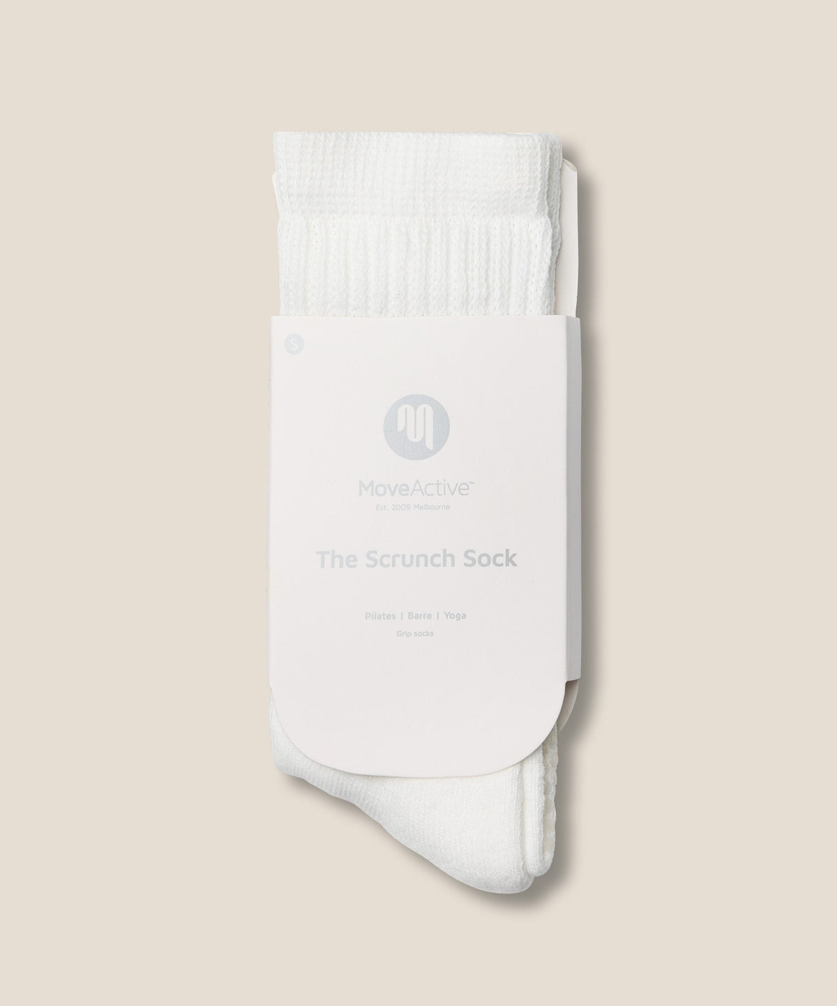 Scrunch Grip Socks - Ivory