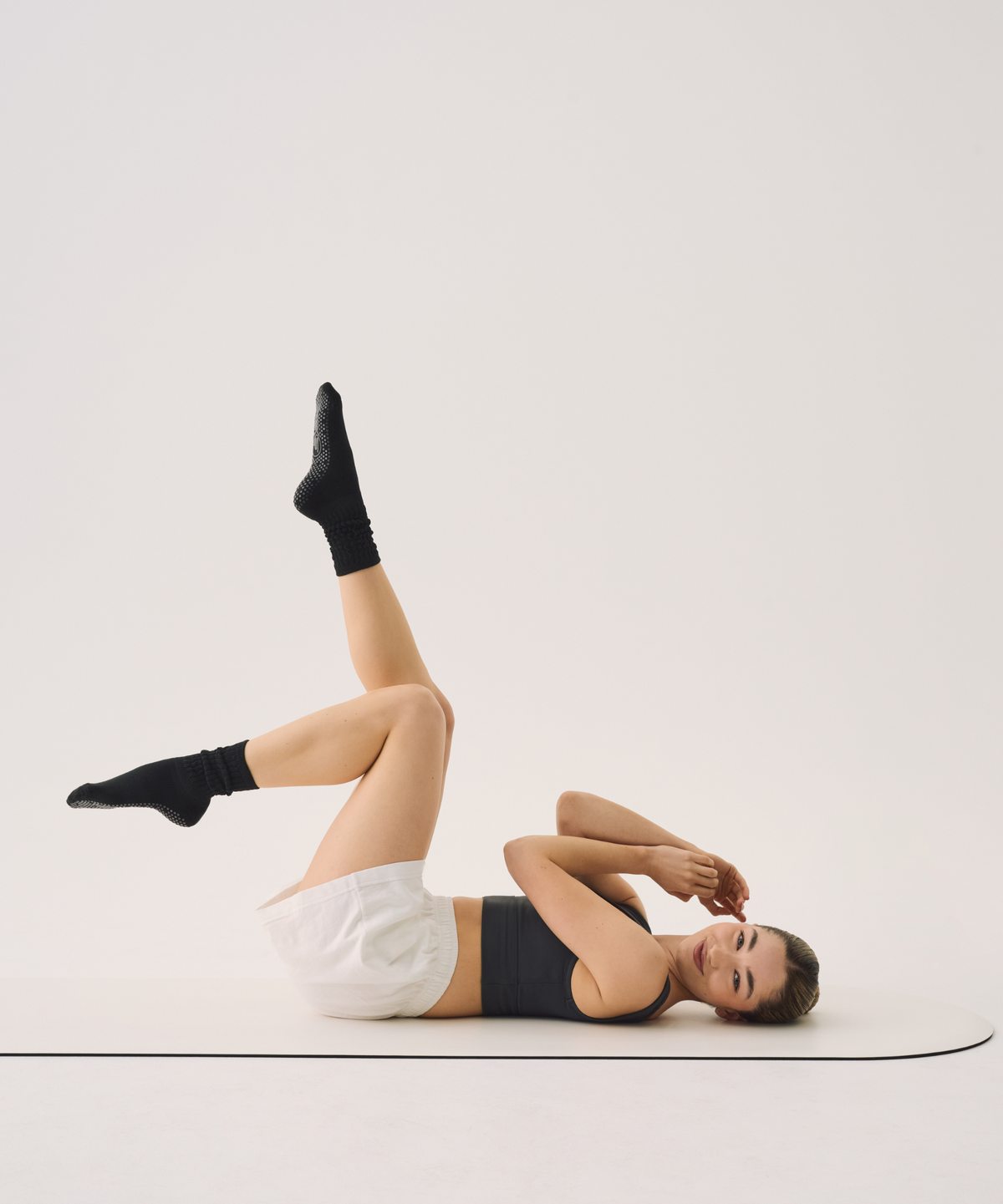 Scrunch Grip Socks - Charcoal