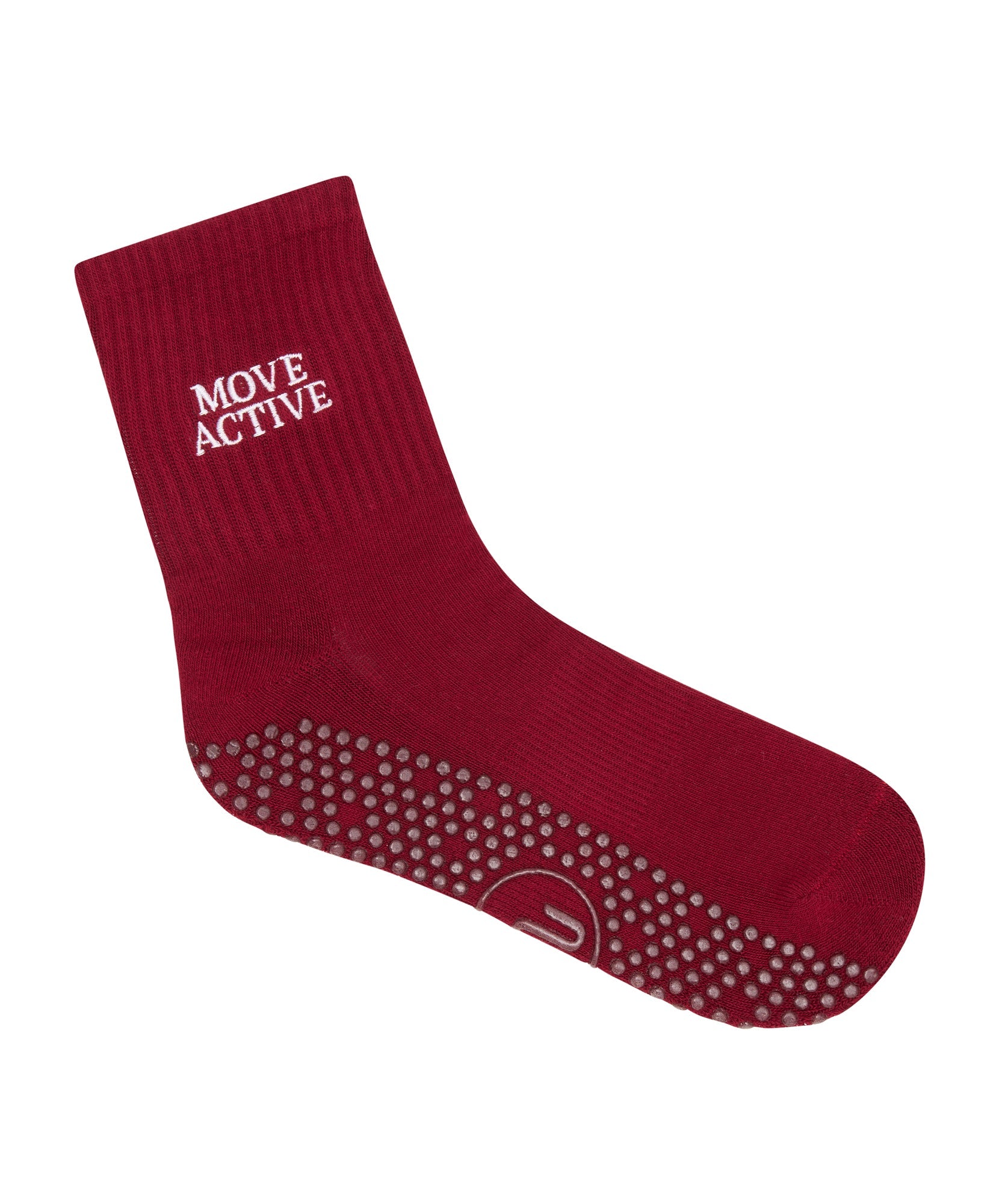 Crew Grip Socks - Signature Crimson