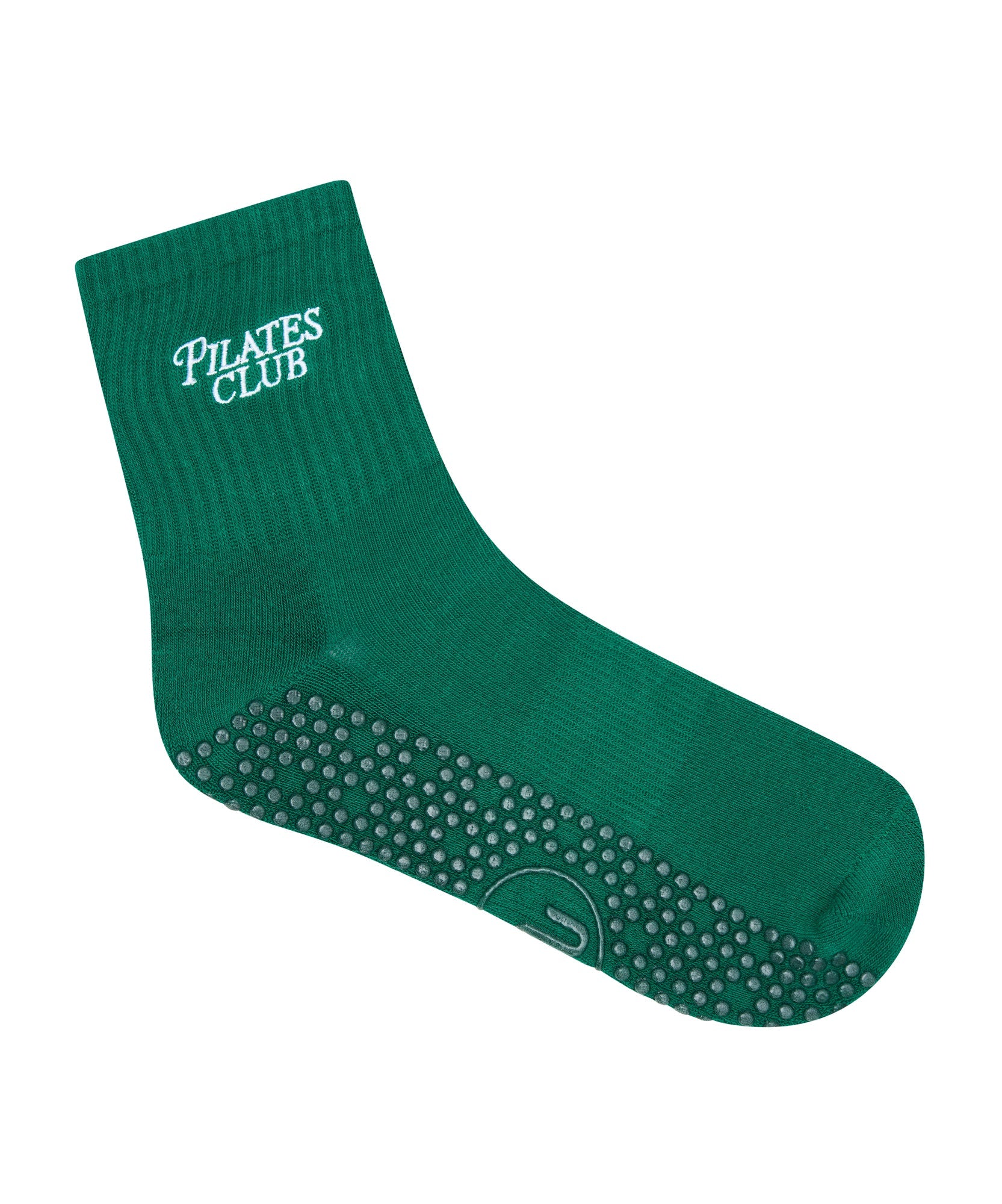 Crew Grip Socks - Pilates Club Emerald