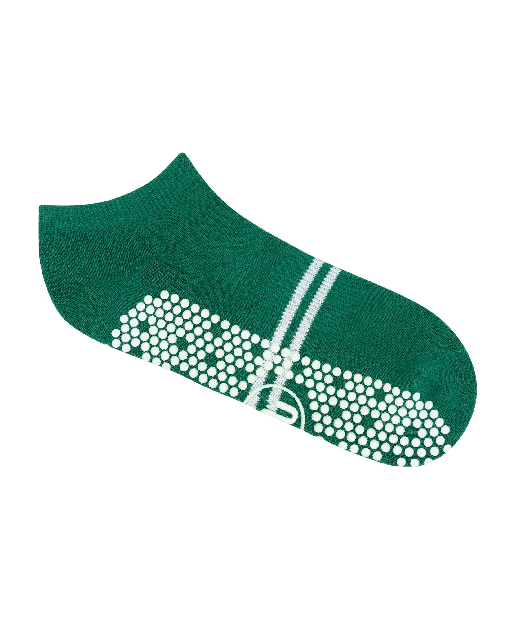 Low Rise Grip Socks - Emerald Stripe