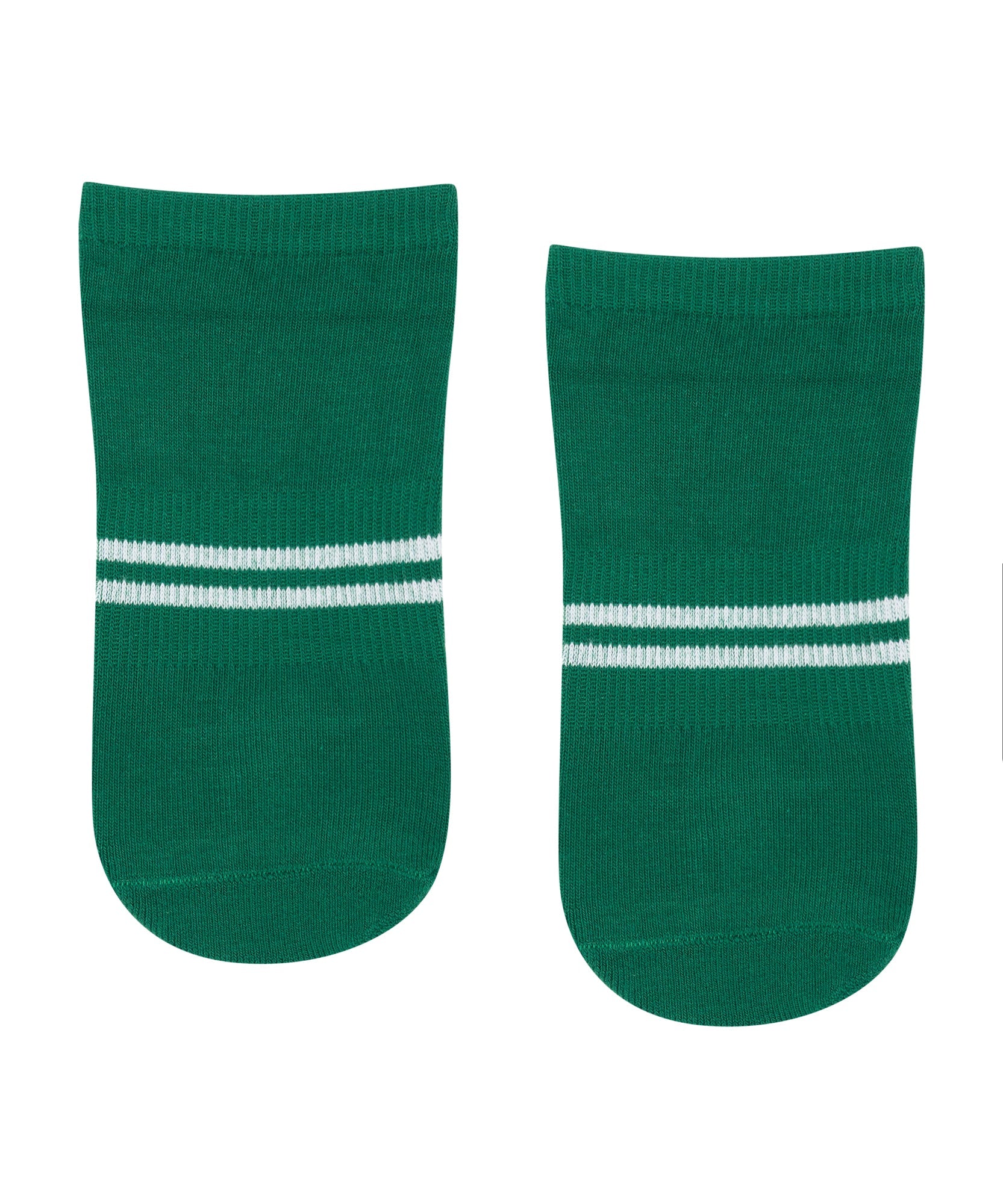 Low Rise Grip Socks - Emerald Stripe