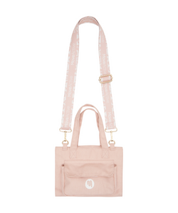 Mat 'Wrap & Carry' Bag - Blush in soft pink color with adjustable straps for easy carrying and storage 