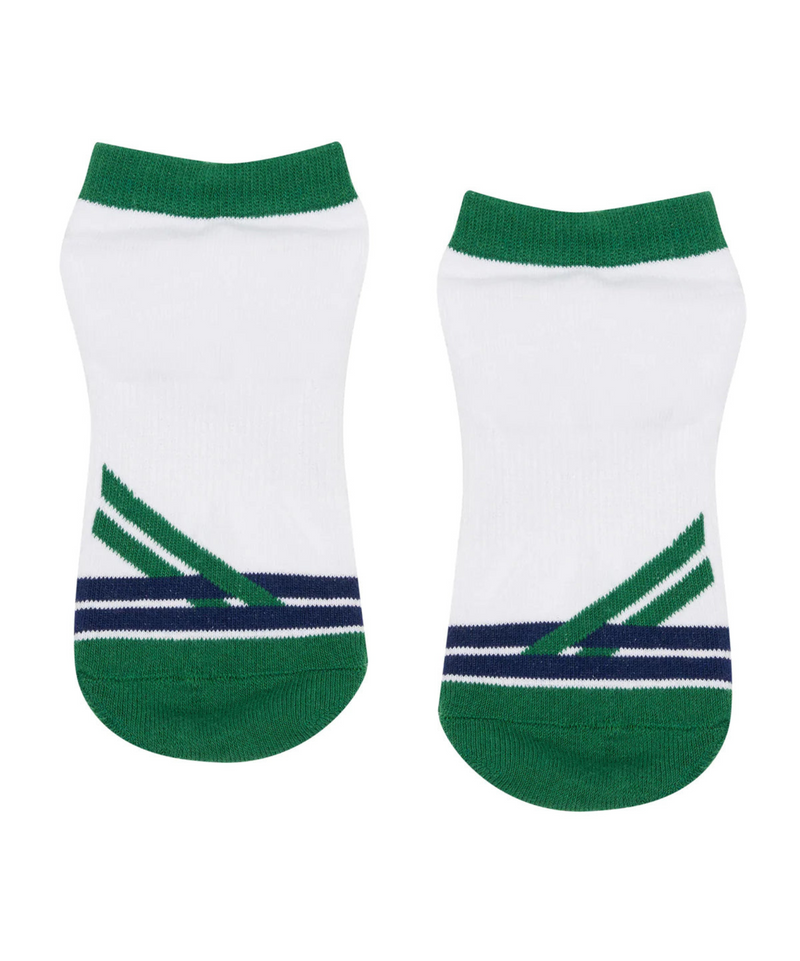 Classic Low Rise Grip Socks - Preppy Volley Ace for Women's Volleyball