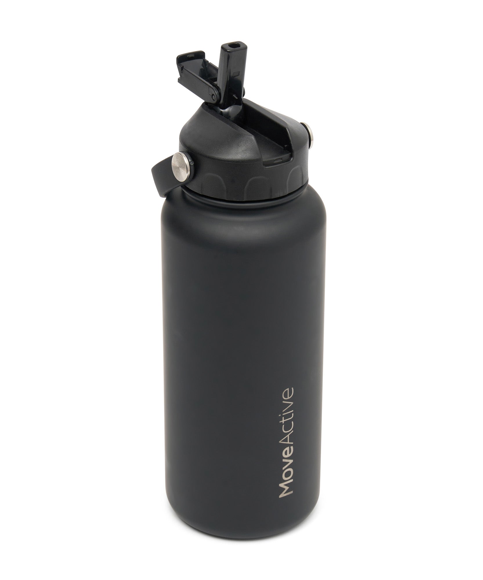 1L Insulated Drink Bottle - Black.