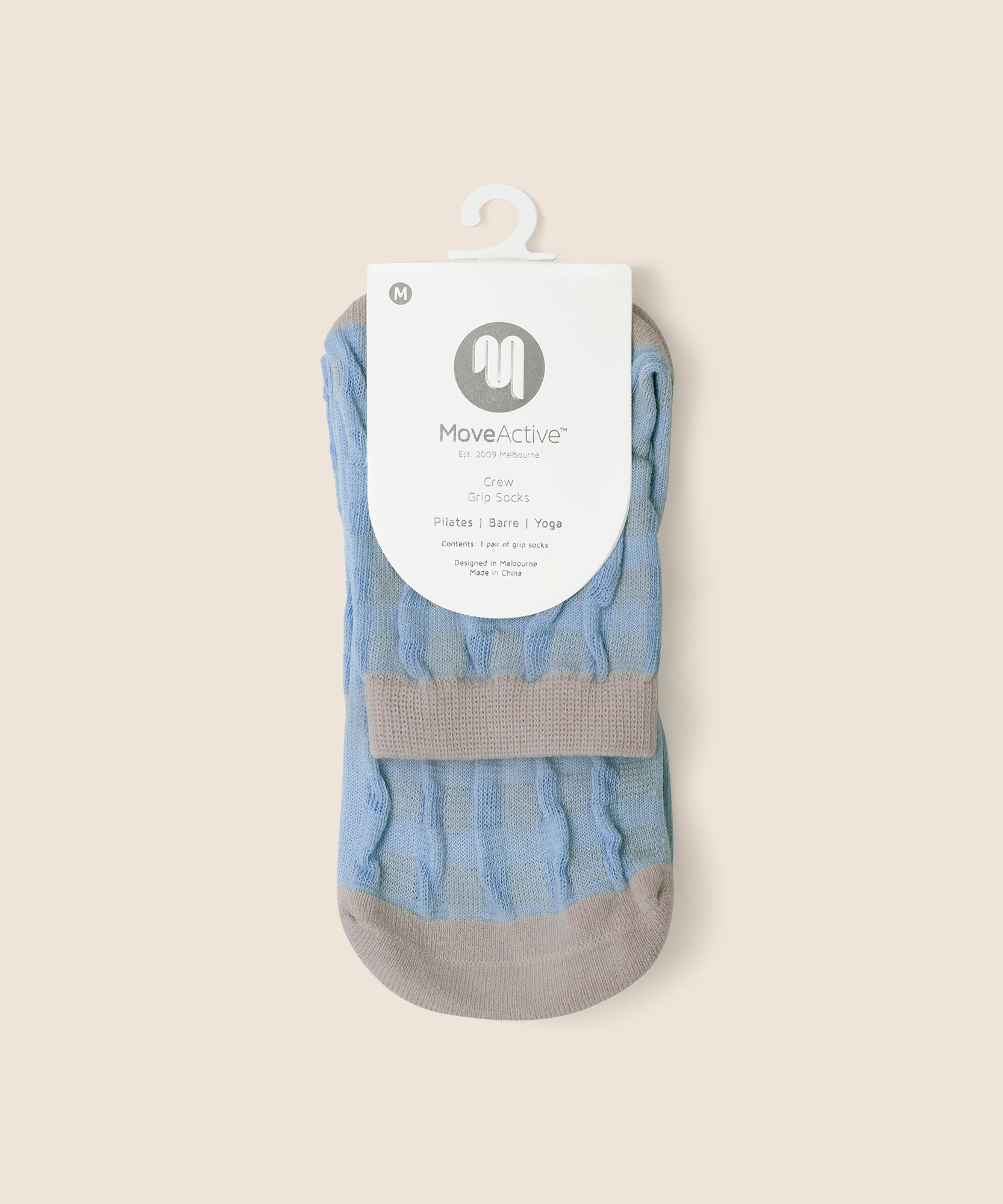 Crew Non Slip Grip Socks - Bluebelle Gingham